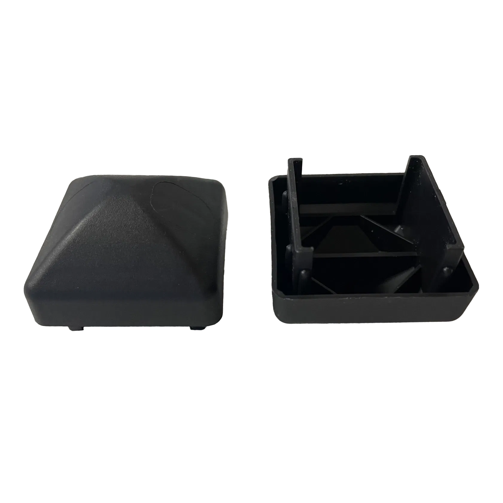 Rechteckkappen 40x40x28mm schwarz PE (Polyethylen)