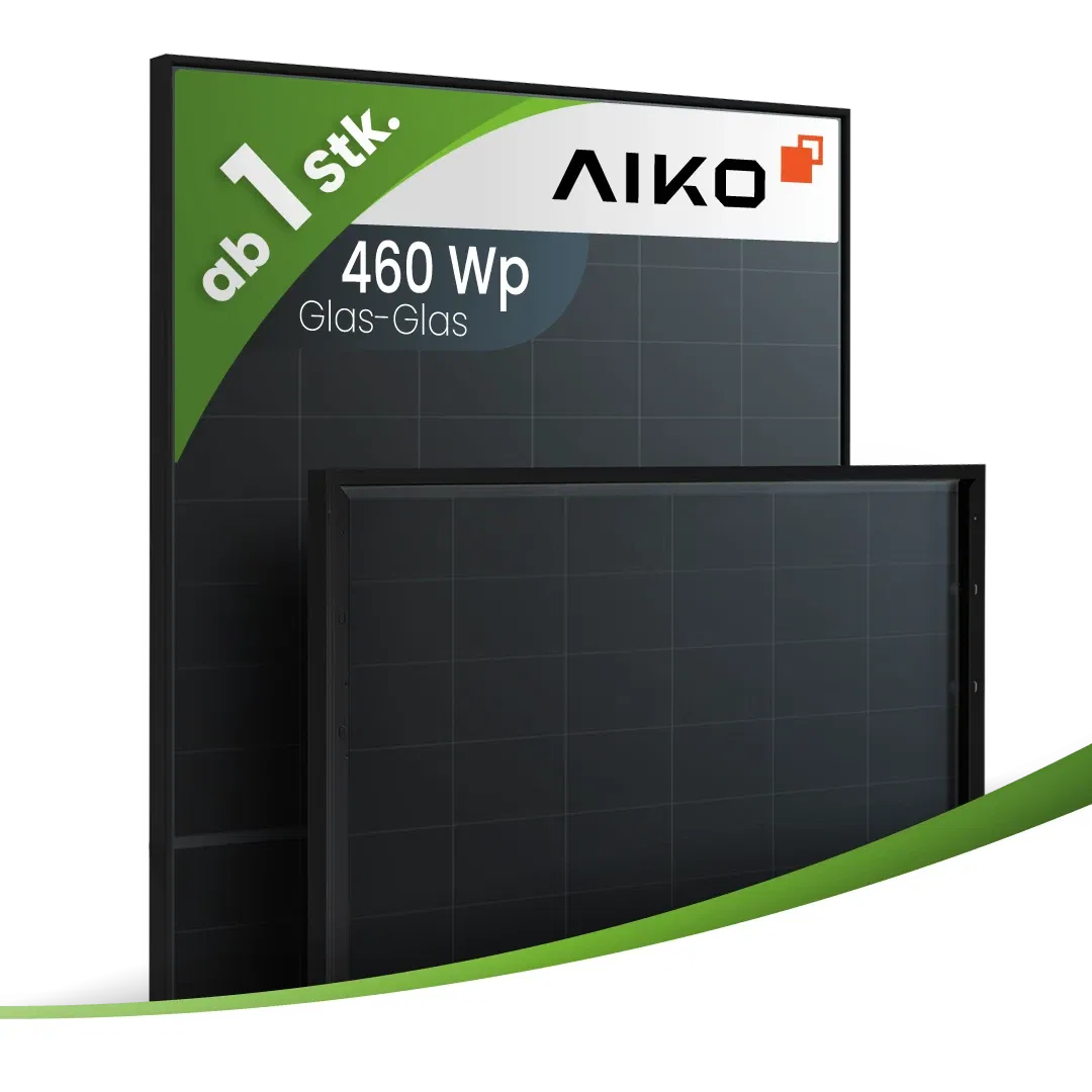 Aiko 460Wp A-MAH54Db N-Type ABC Neostar 2S+ Gen. 2 Glas-Glas Fullblack