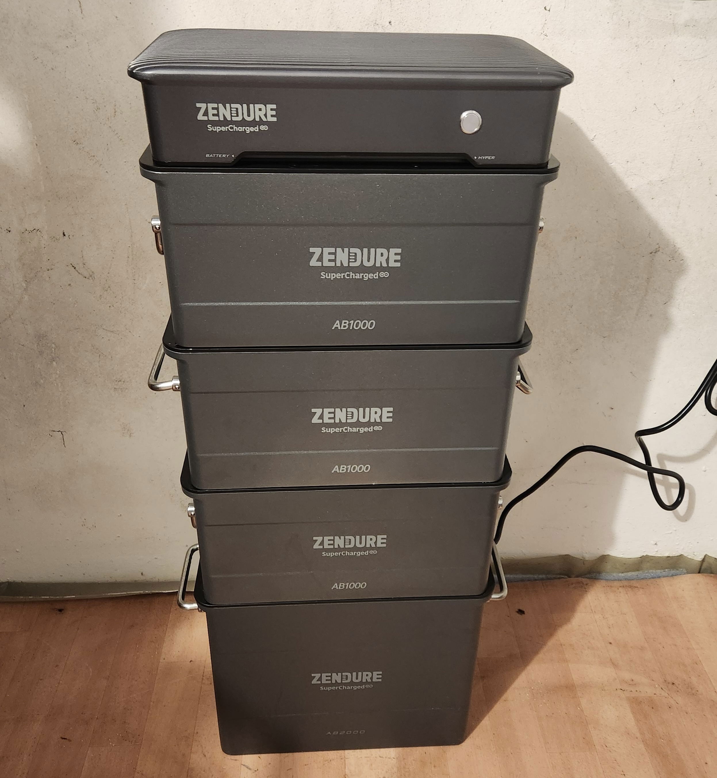 Solarflow Hyper nur mit der Steckdose verbunden um AC Laden zu testen