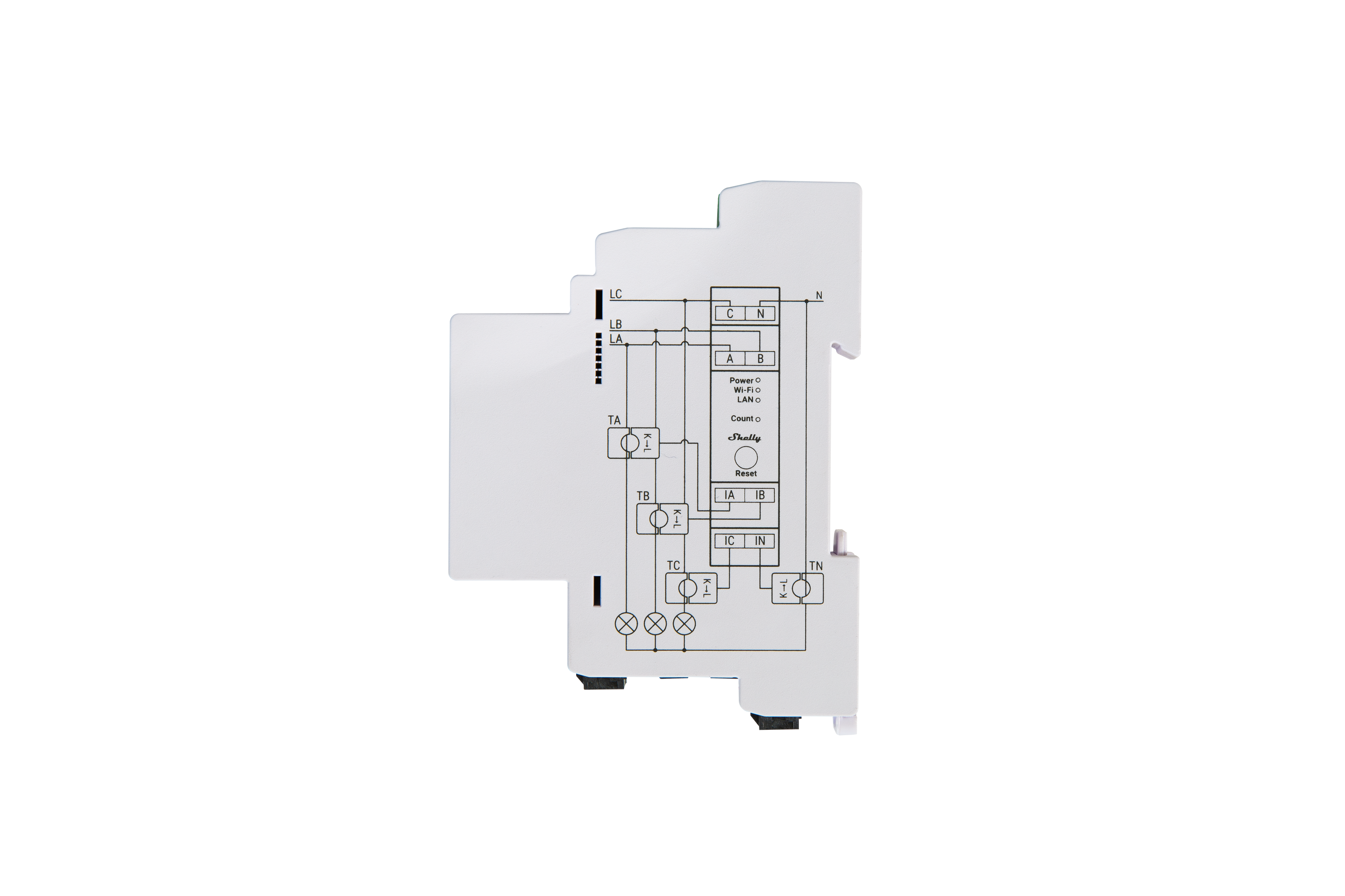 Smart Meter Shelly Pro 3EM 120A Intelligenter Stromzähler