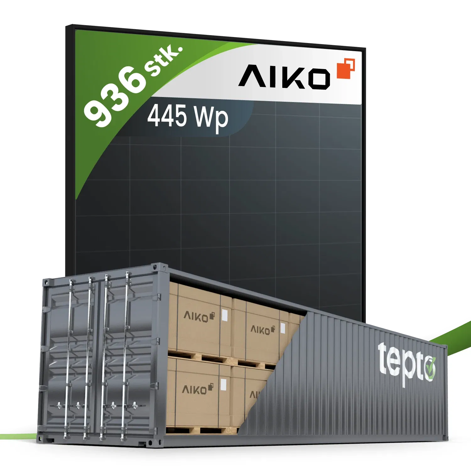 AIKO Gen.2 445Wp-A-MAH54Mb Neostar 2S Fullblack (Container)