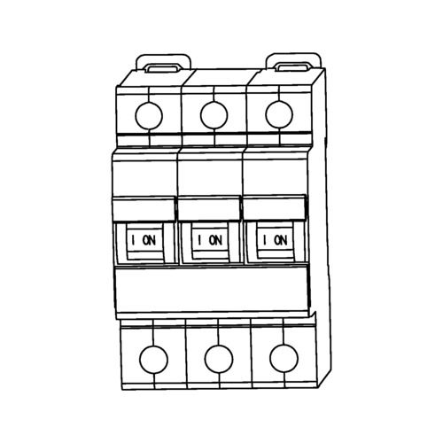 Leitungsschutzschalter DOEPKE 09916293 dreipolig, C-Charakteristik, 16A, 10kA