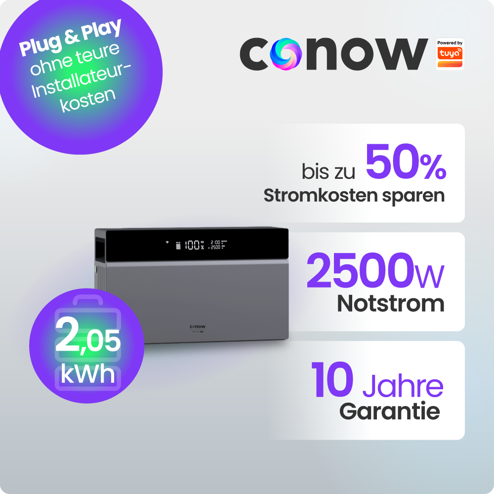 Tuya Conow CBE2000 Pro AIO 2 kWh Speicher für Balkonkraftwerke