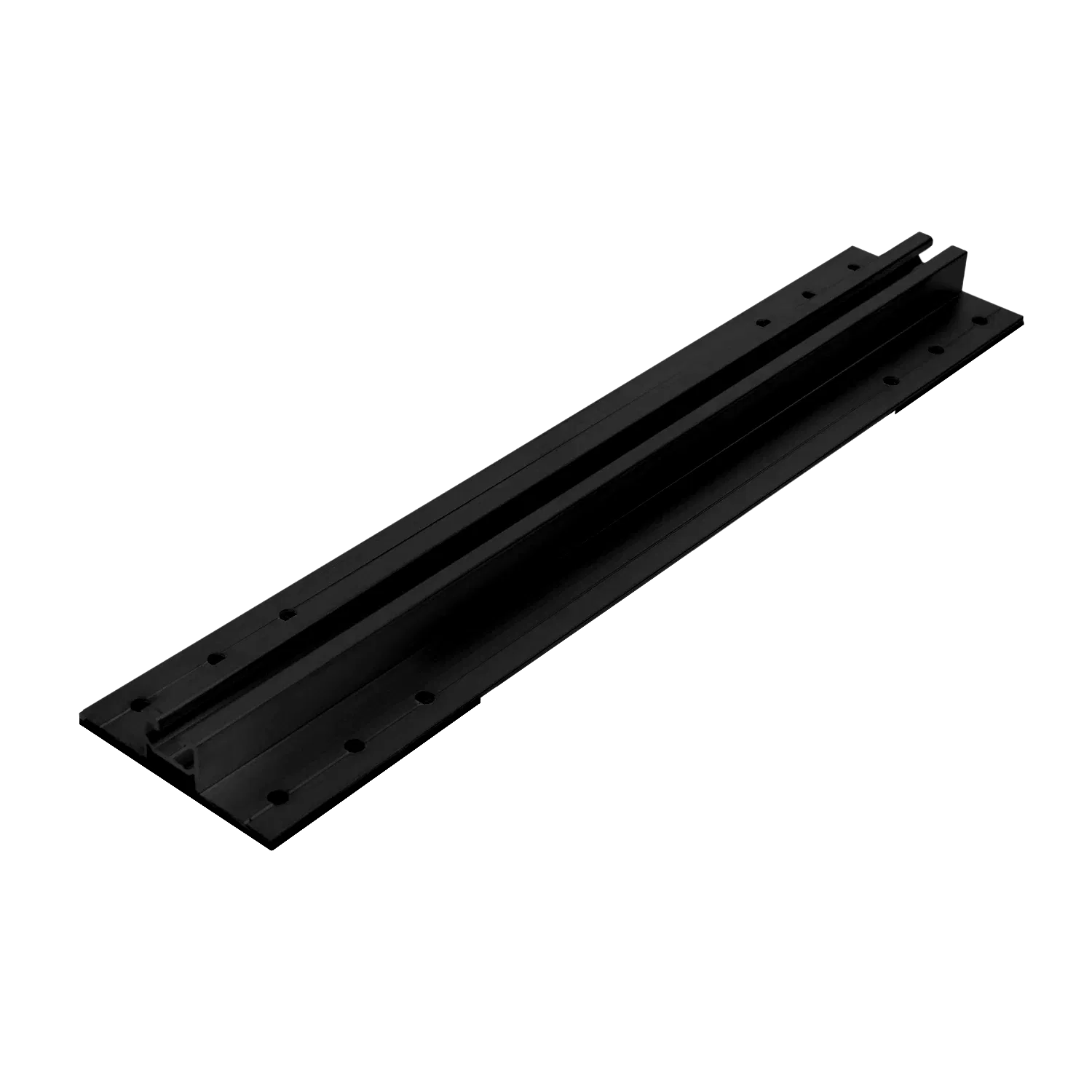 Classic Montageschiene Trapezprofil Schwarz 400mm