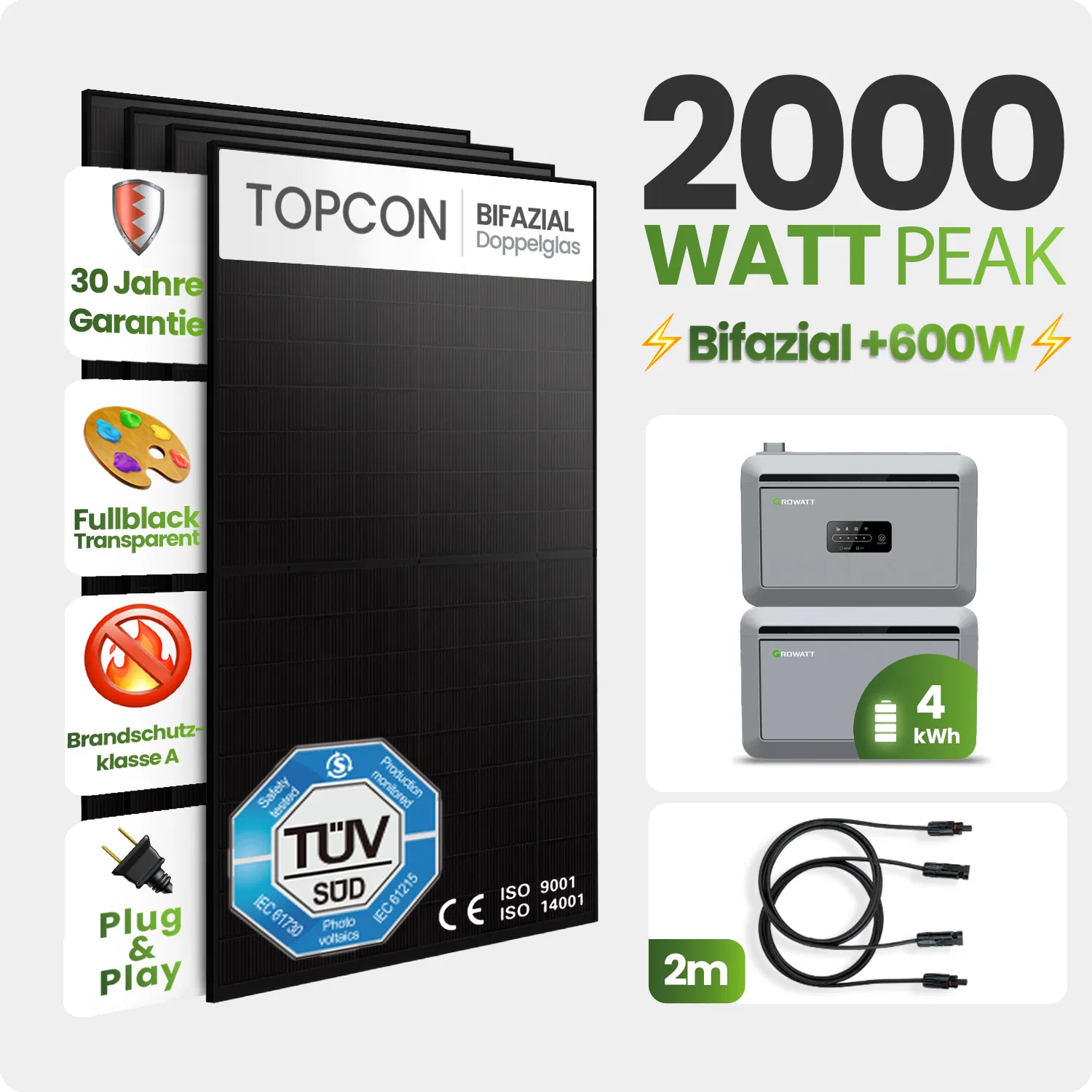 Tepto 2000W Balkonkraftwerk MaxPower mit 4 kWh Speicher Tepto 2000W Balkonkraftwerk MaxPower mit 4 kWh Speicher
