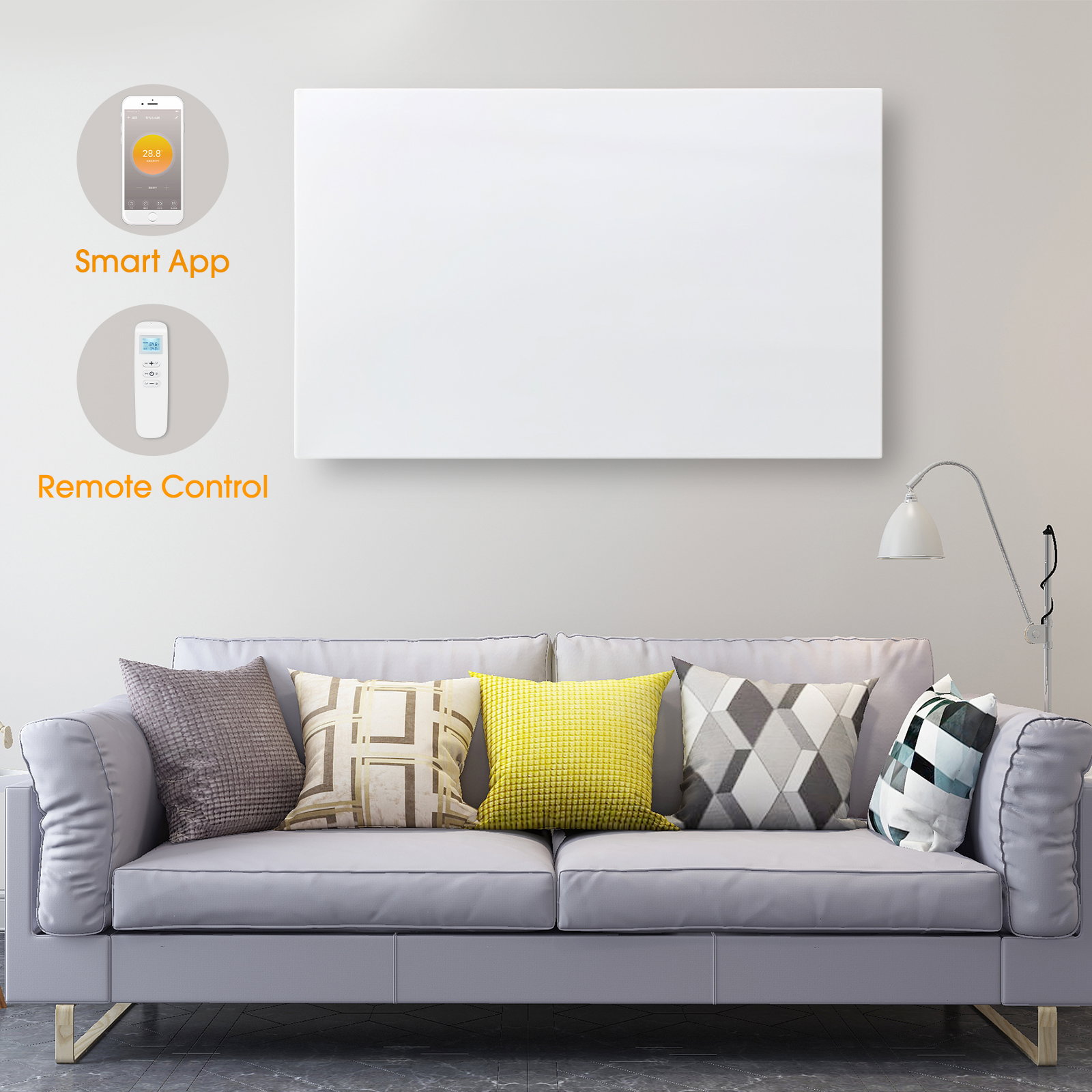 Couch, Kissen, Dekoration für Zuhause, Innenarchitektur, Wohnzimmer