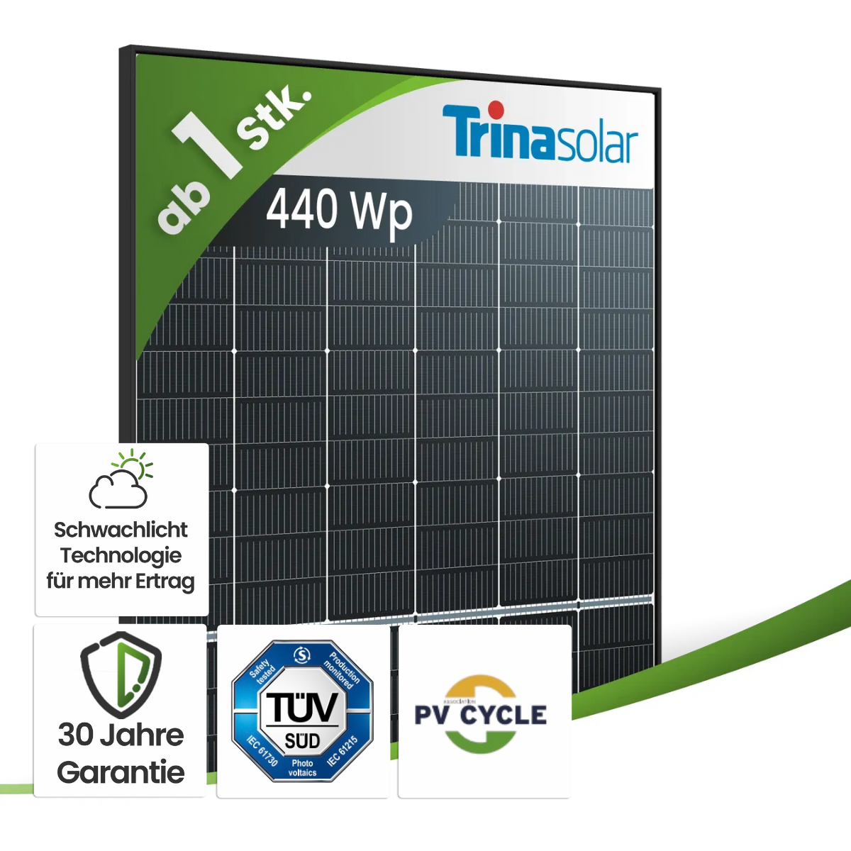 Trina Vertex S+ TSM-NEG9R.28/440Wp Monofazial Glas-Glas Black Frame Anzeigetafel, Computerausrüstung, Überwachen, Bildschirm
