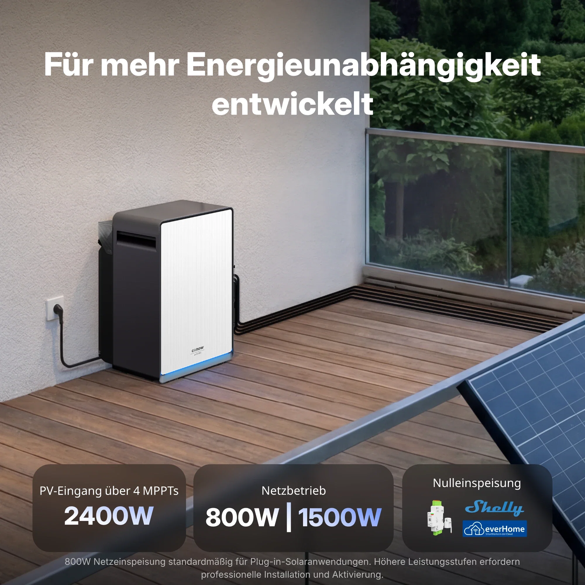 Conow Lyra 2500 Pro Speicher für Balkonkraftwerke