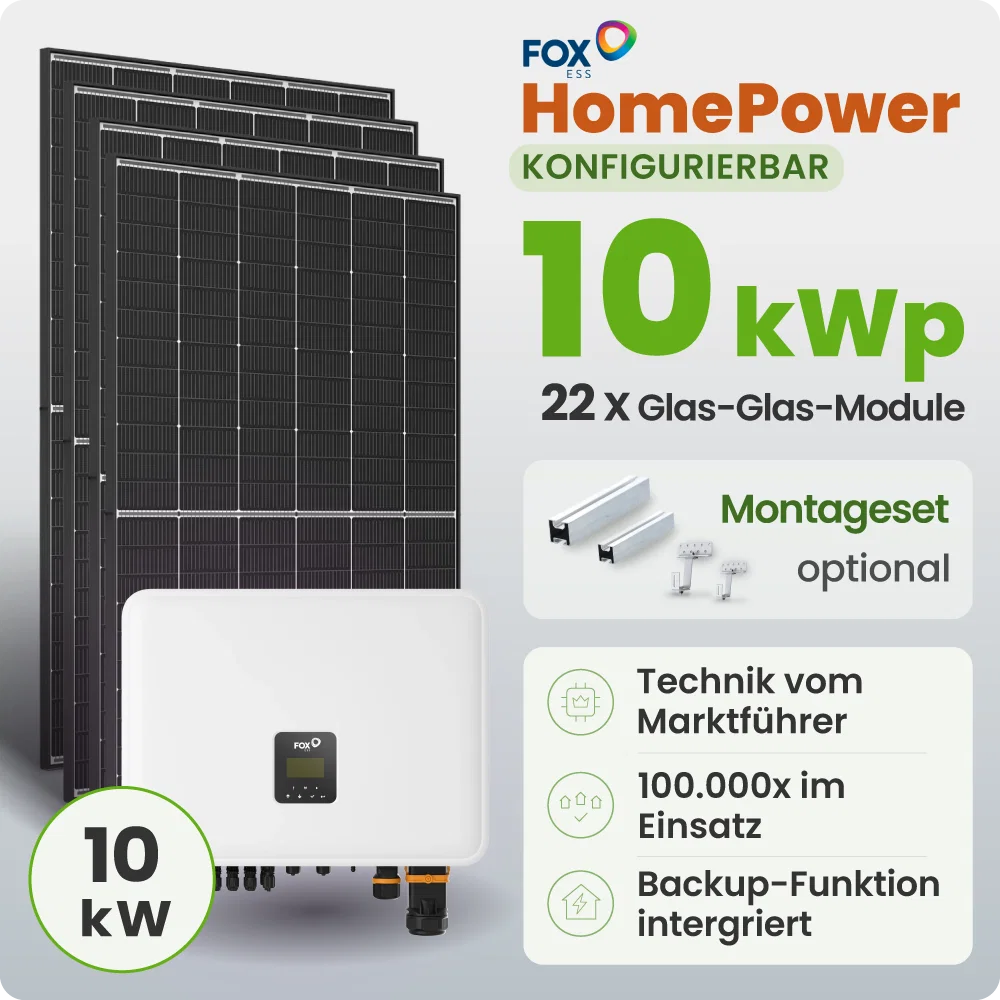 Tepto HomePower 10 kWp Trina FoxEss PV-Anlage Speicher erweiterbar