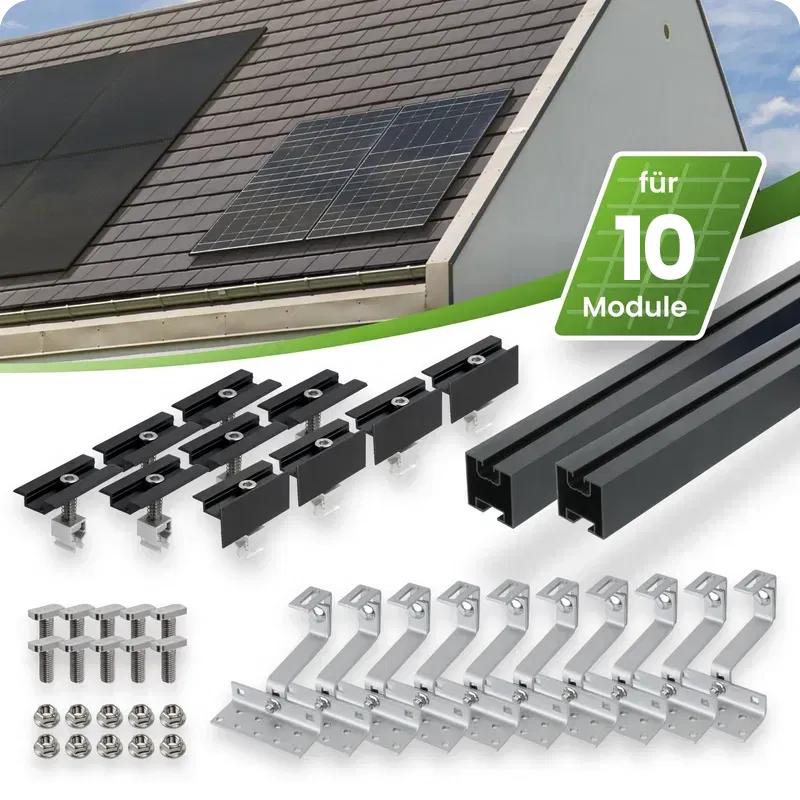 10 Module in 1ner Reihe