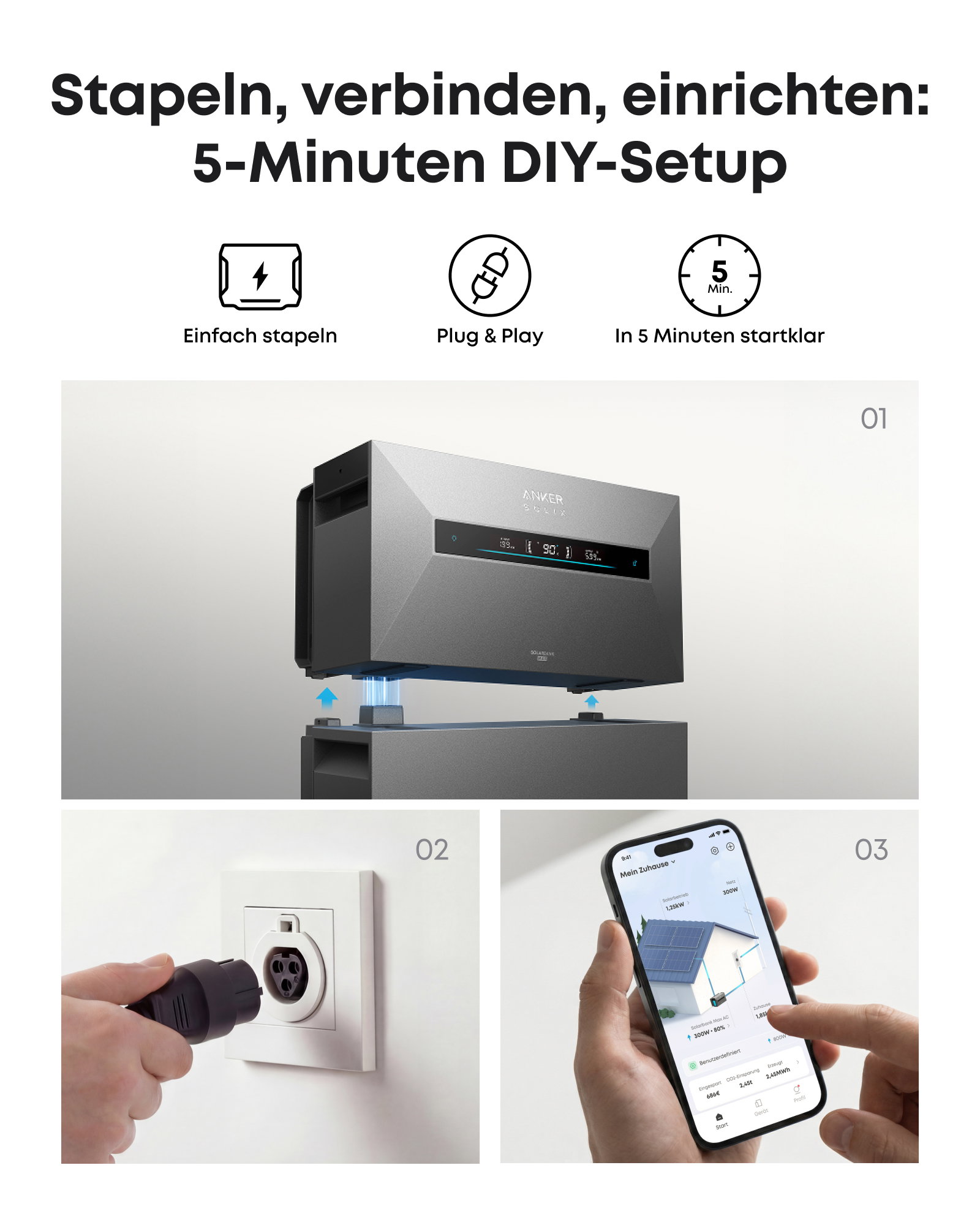 3D-Drucker, Smart-Plug, App-Steuerung, Wandsteckdose, Lade-Station