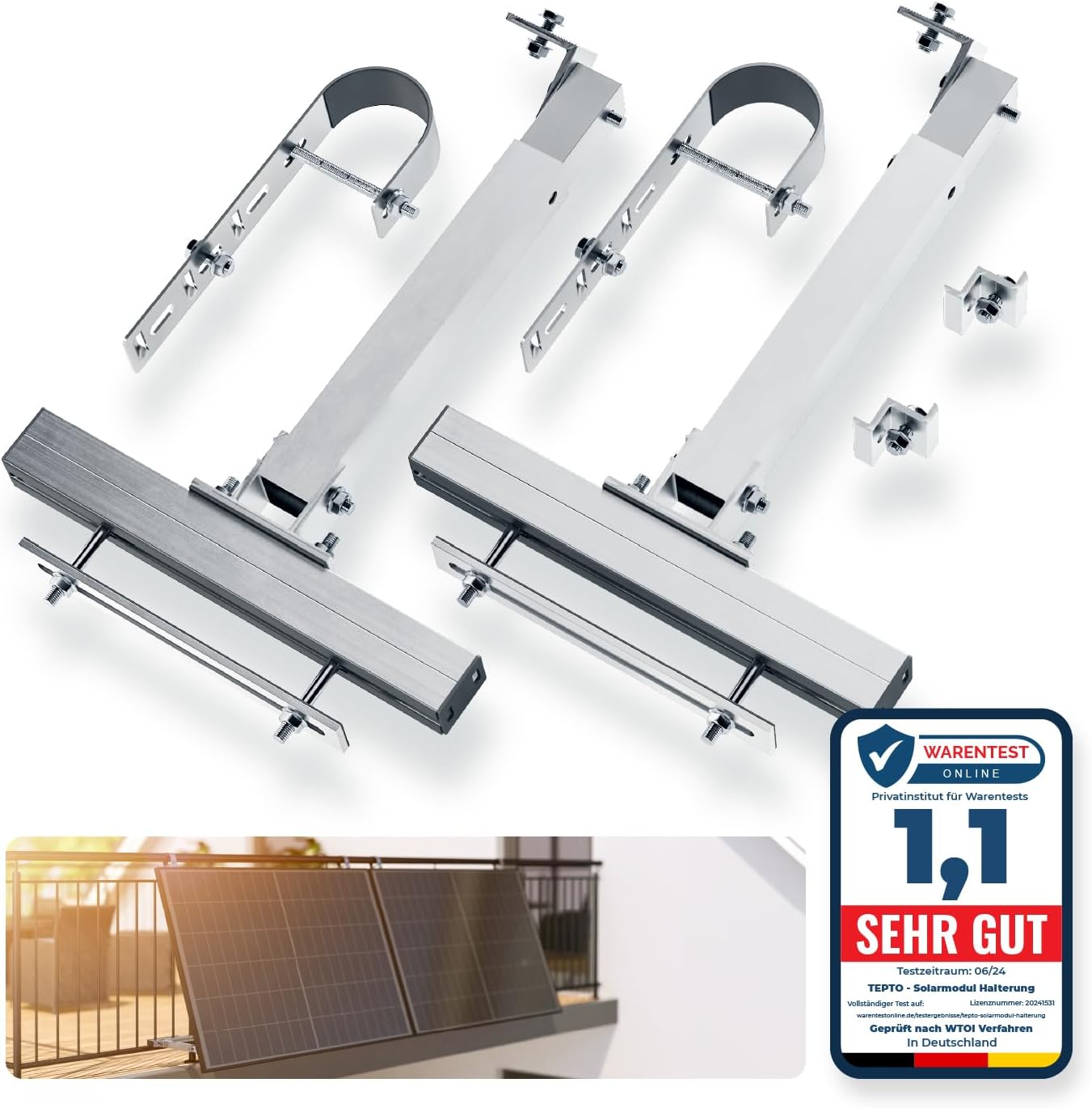 Montagehalter, Schienenhalter, Metallglieder, Klemmhalter, Montagesatz