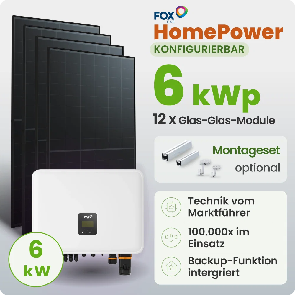 Tepto HomePower 6 kWp FoxEss PV-Anlage Speicher erweiterbar
