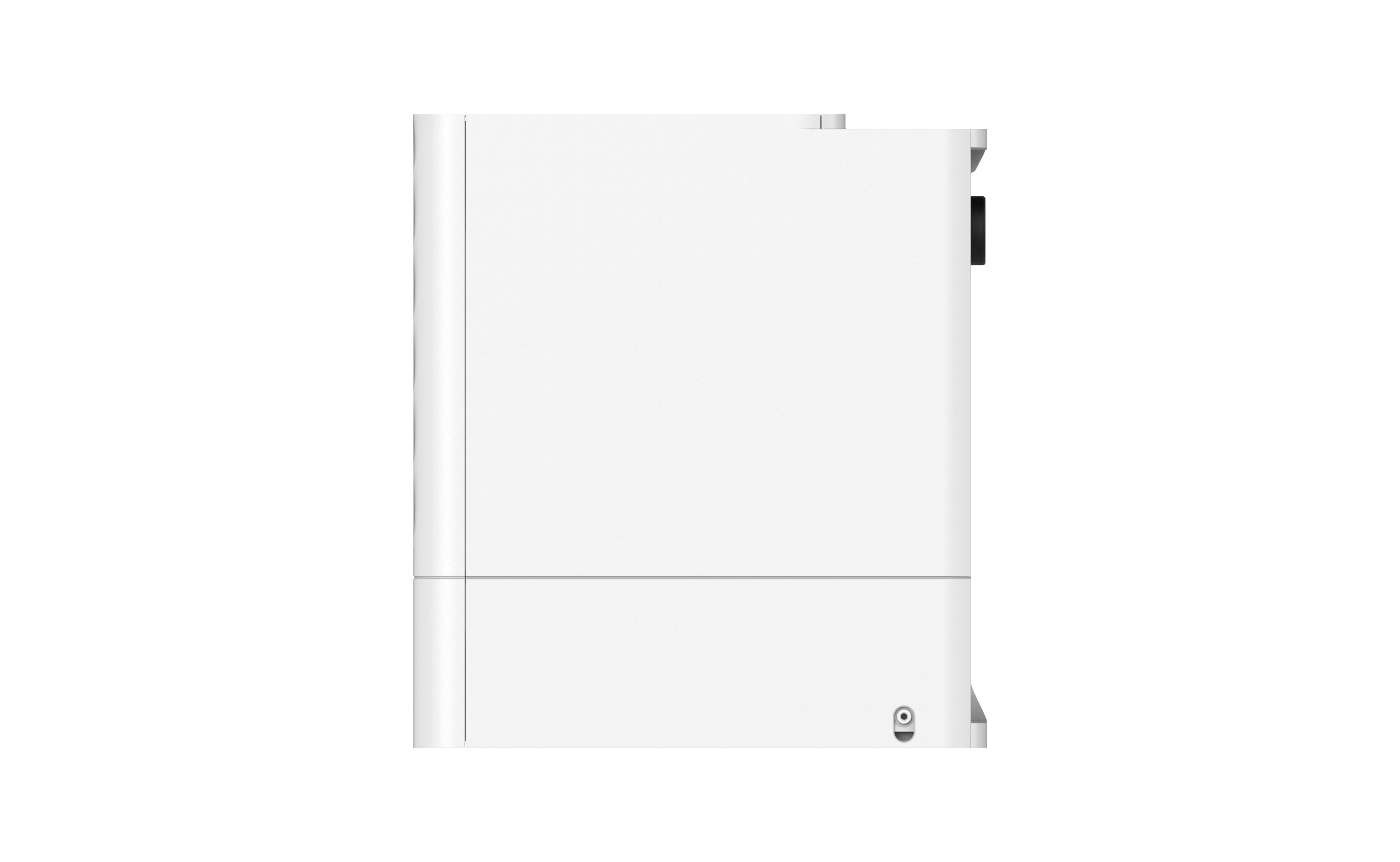 Seitenverkleidung, weißer Schrank, vertikale Scharnier, Metallclip, Kantennaht