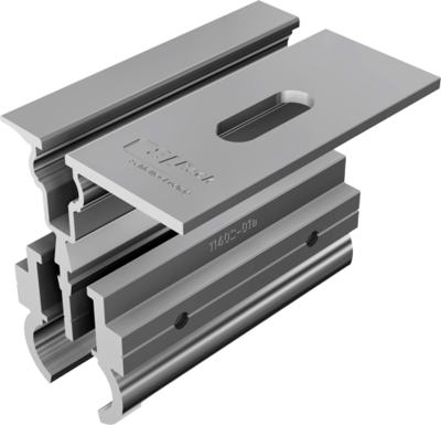 Aluminiumprofil, Strangprofil, Alu-H-Alu, Bauteil, Lagerschiene
