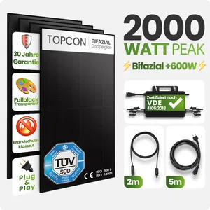 Tepto 2000W MaxPower Balkonkraftwerk Komplettset