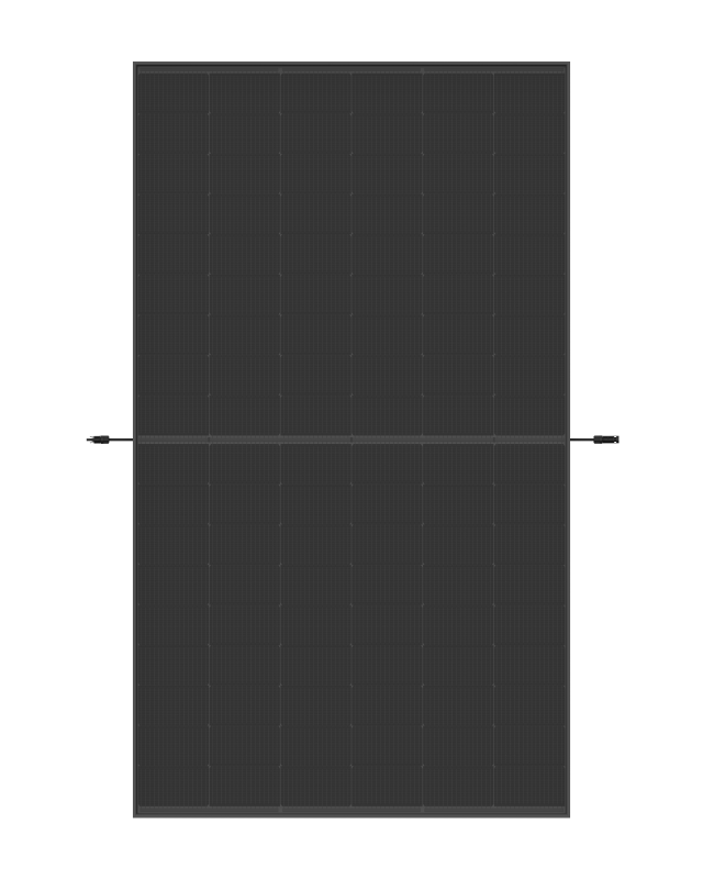 Solarmodul, Photovoltaikmodul, schwarz, monokristallin, gerahmt