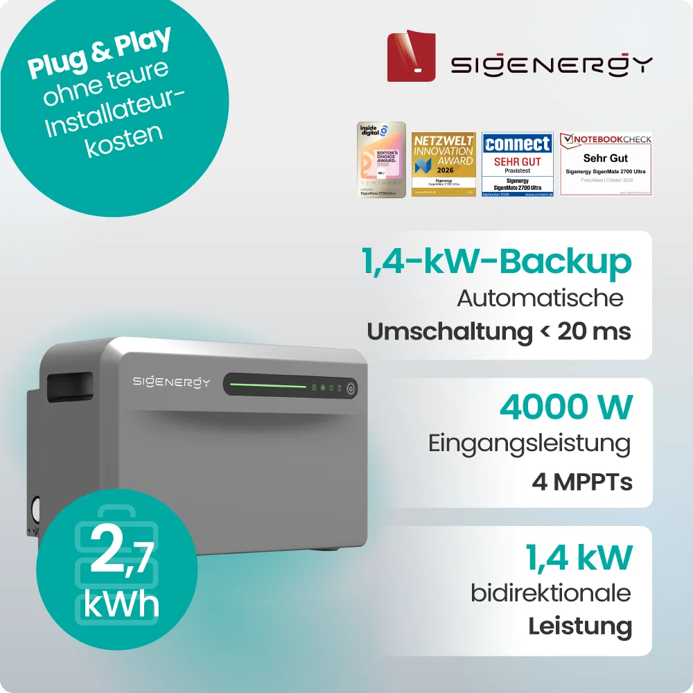 Sigenergy SigenMate 2700 Ultra Haupteinheit