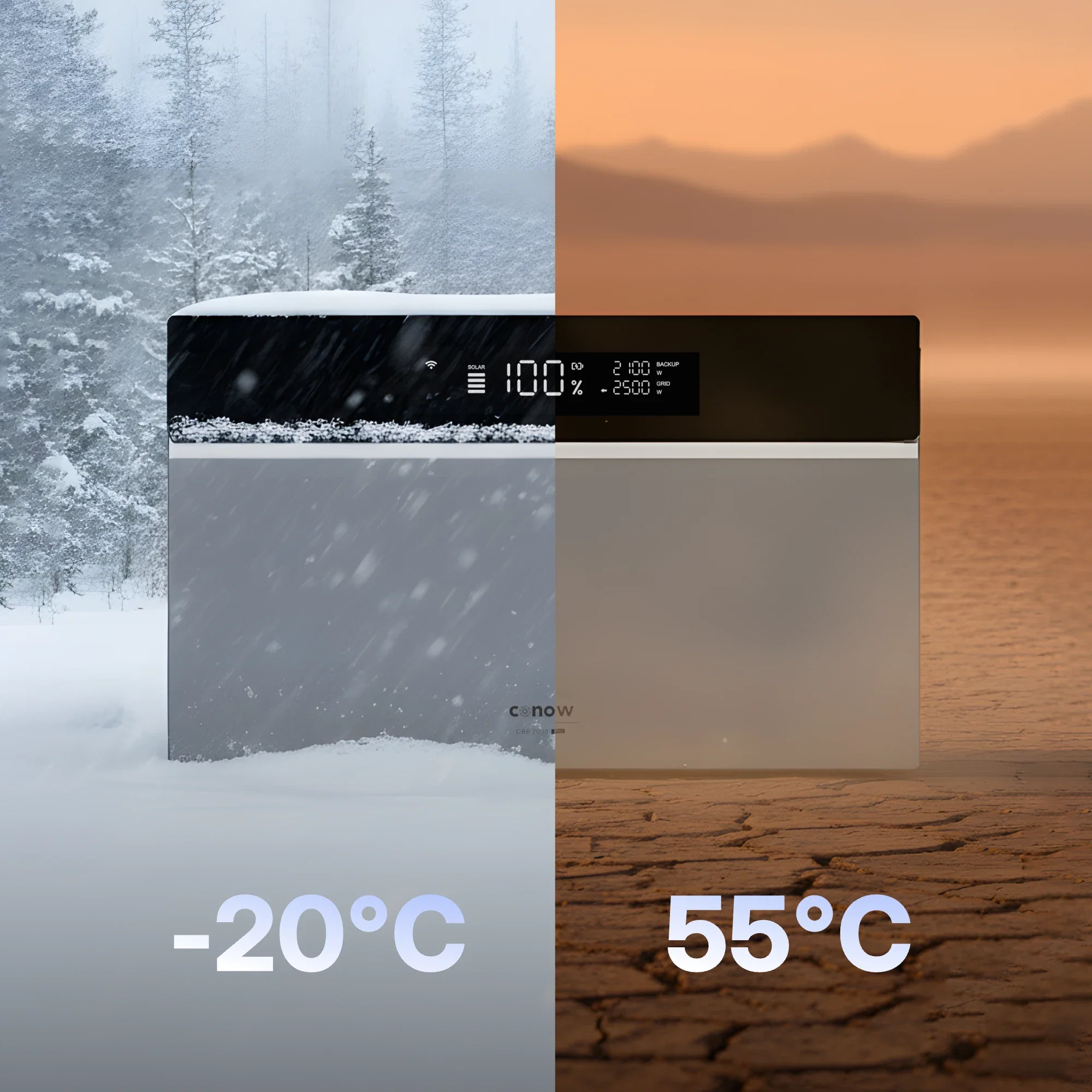 Tepto 2000W Balkonkraftwerk Premium mit Conow 2kWh Speicher