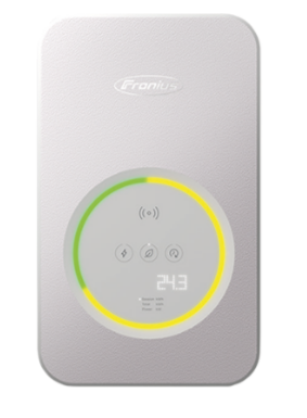 WLAN-Router, Netzgerät, Induktionsring, LED-Anzeige, Glas-Matte