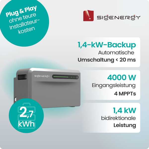 Sigenergy SigenMate 2700 Ultra Haupteinheit