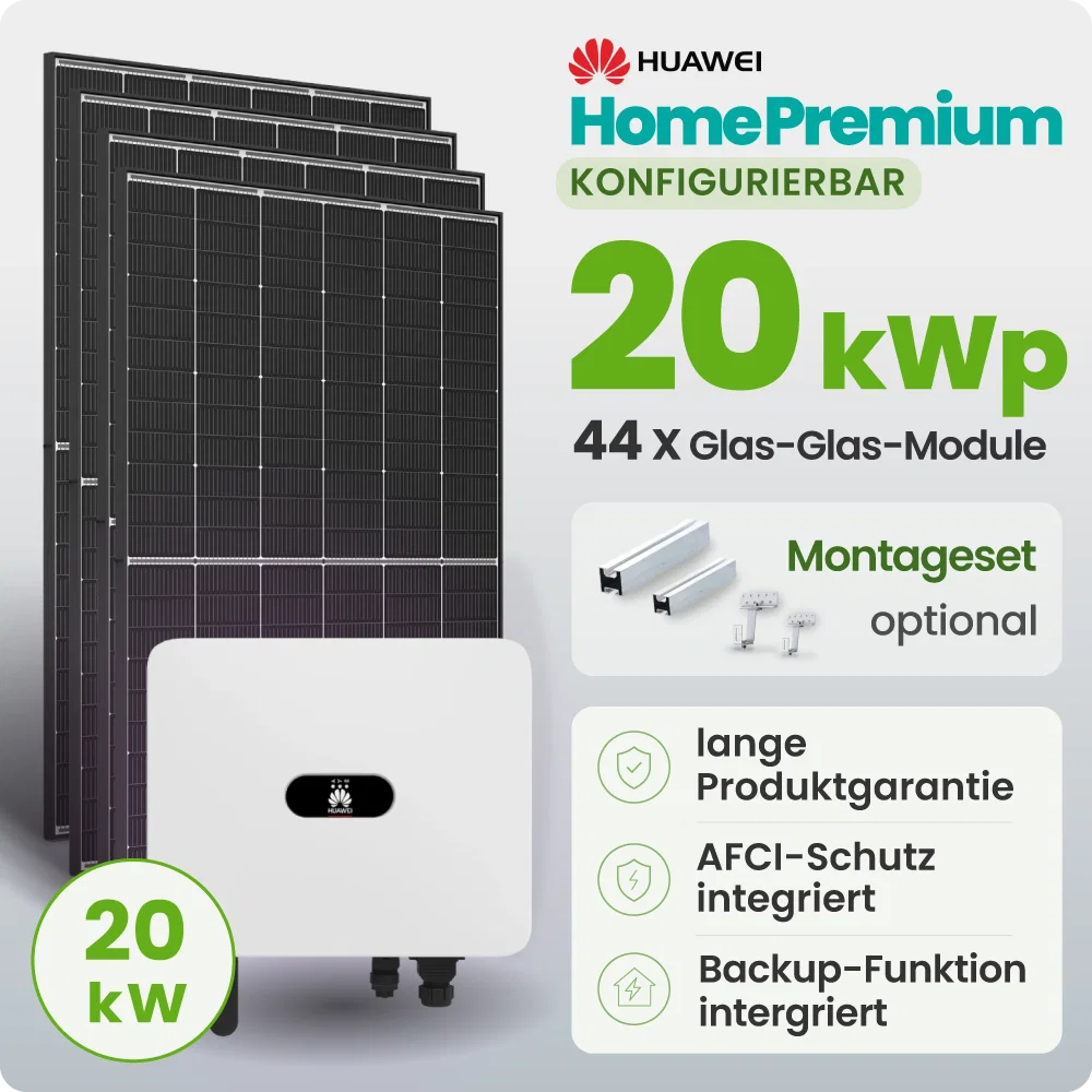 Tepto HomePremium 20 kWp Trina Huawei PV-Anlage Speicher erweiterbar