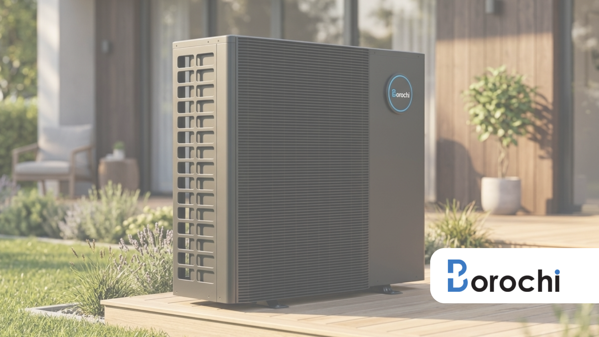 HVAC, Außengerät, Klimaanlage, Metallgehäuse, Borochi