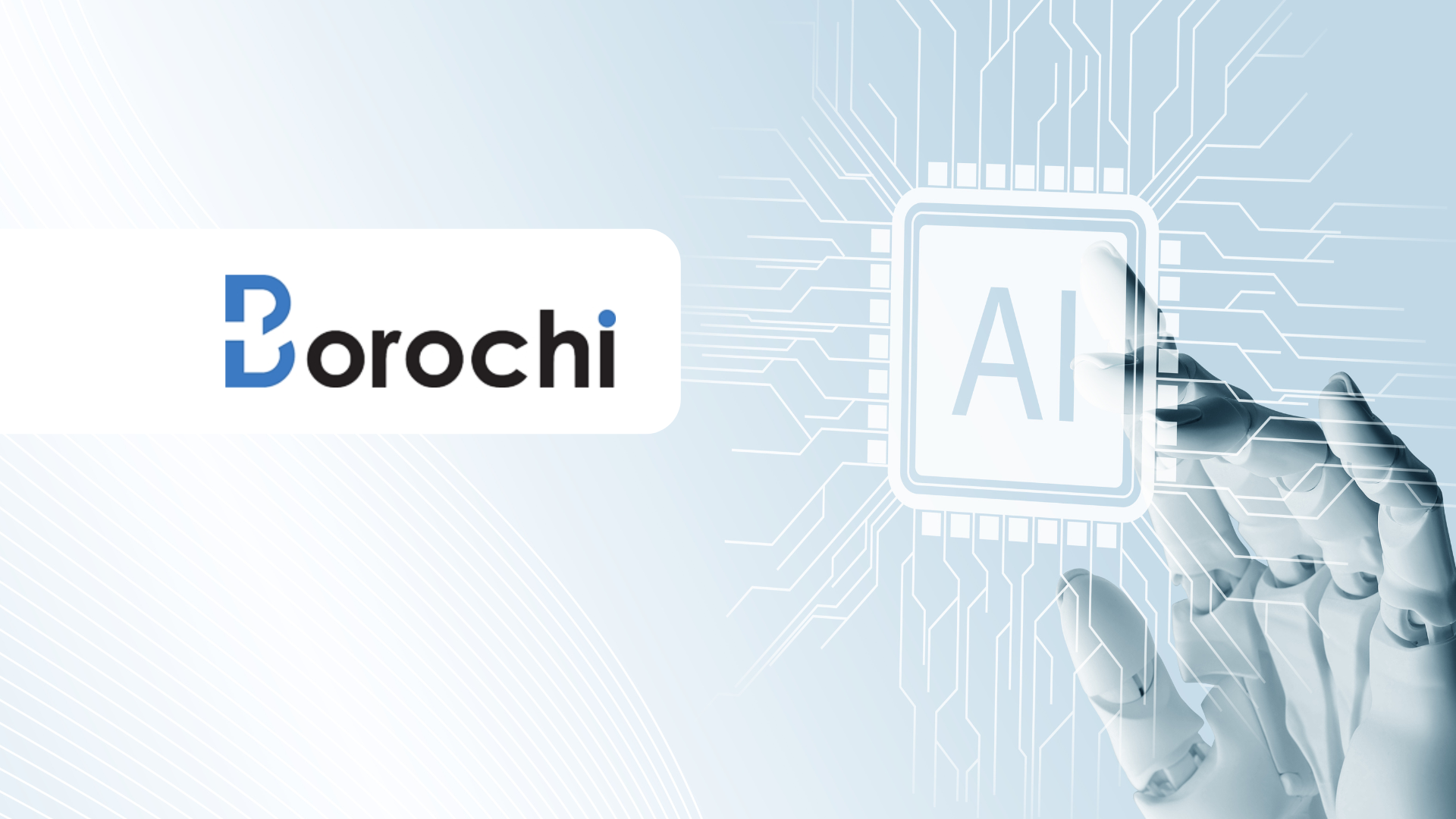 KI, Technologie, Chip, Hand, Logo