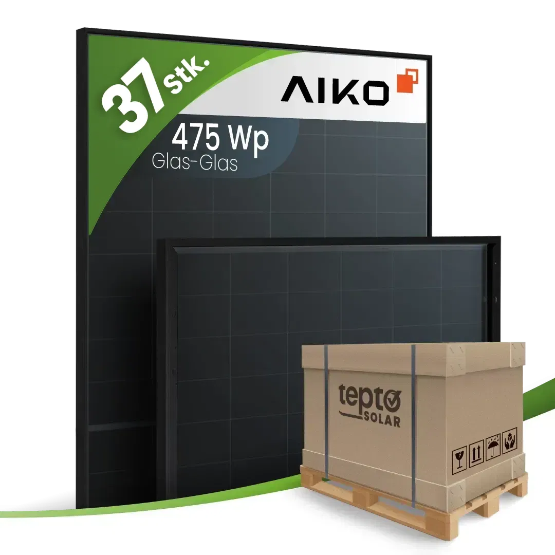 AIKO A-MCE54Db/475Wp Neostar 3S+ Generation 3 Glas-Glas Fullblack (Palette) AIKO A-MCE54Db/475Wp Neostar 3S+ Generation 3 Glas-Glas Fullblack (Palette)