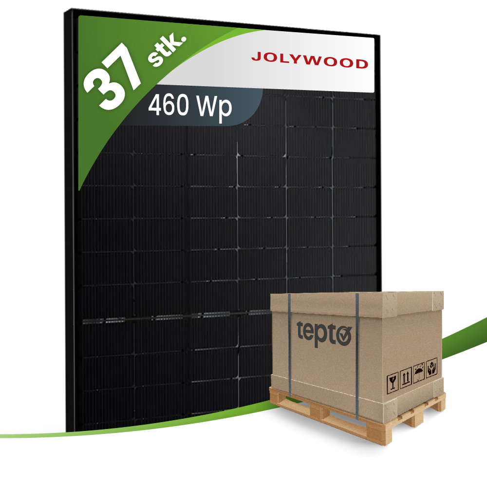 Solarmodul, 430-460Wp, Solarpanel, Schwarz, Lieferverpackung