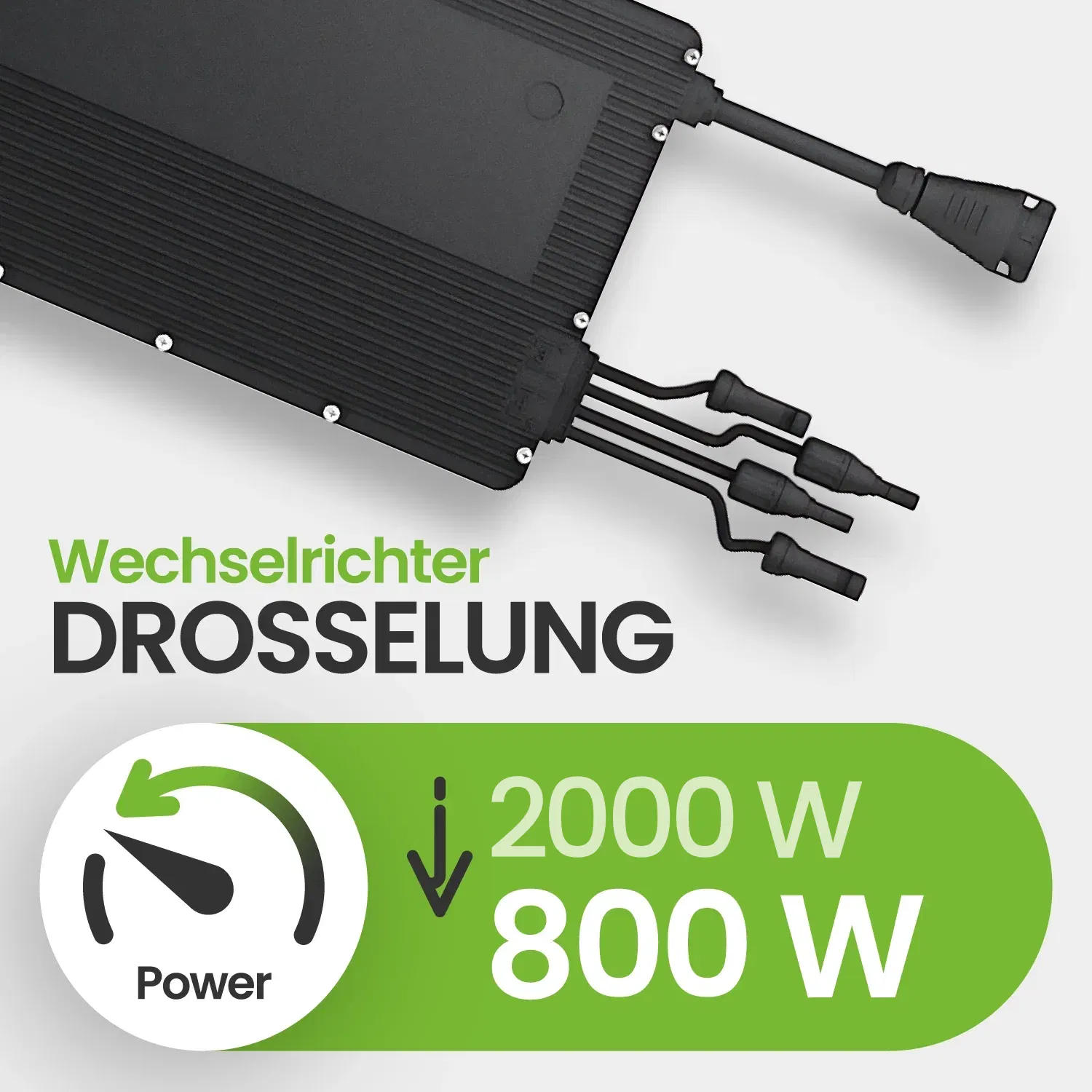 Drosselung HMS-2000 auf 800W