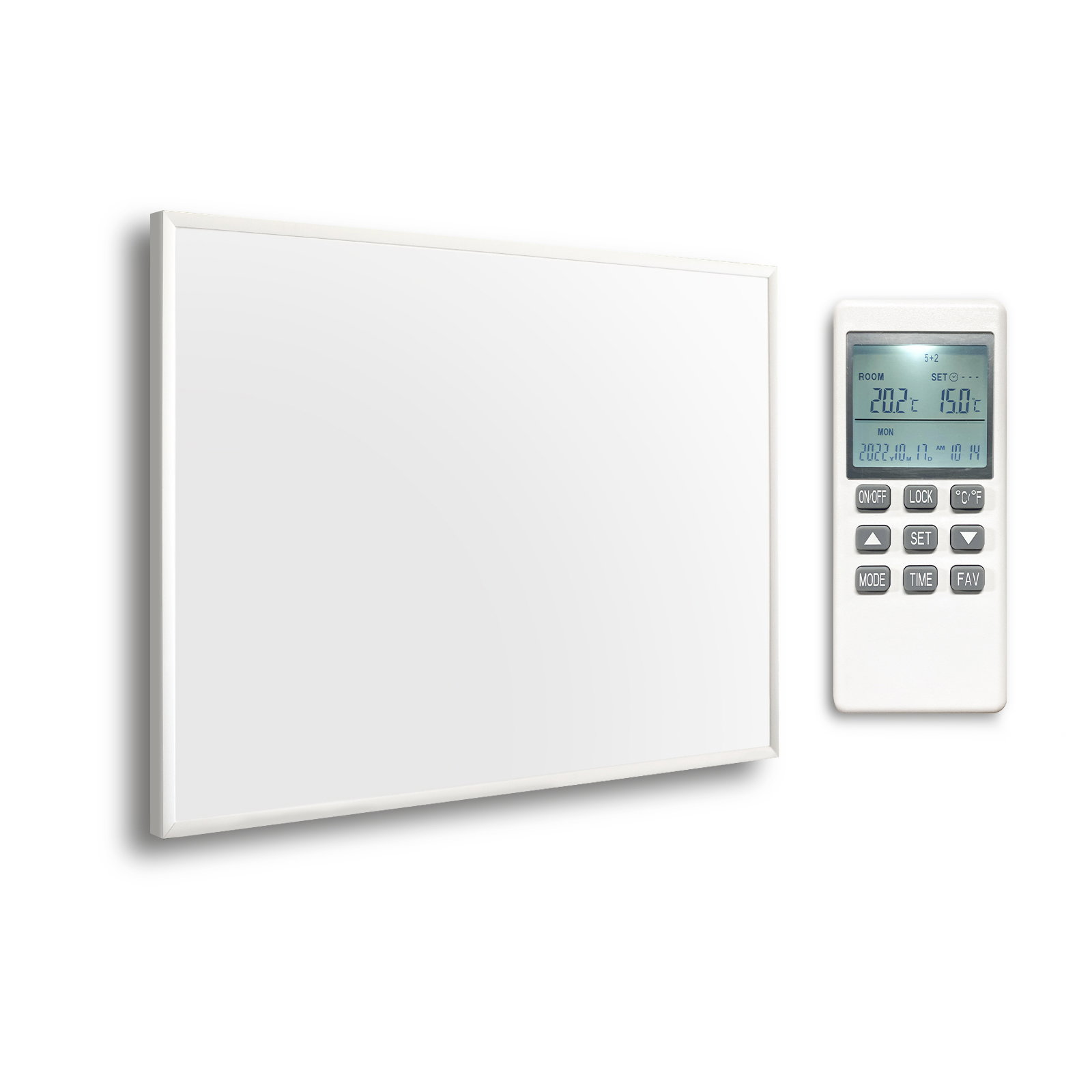 Infrarotheizung Wandmontage mit Thermostat 580W