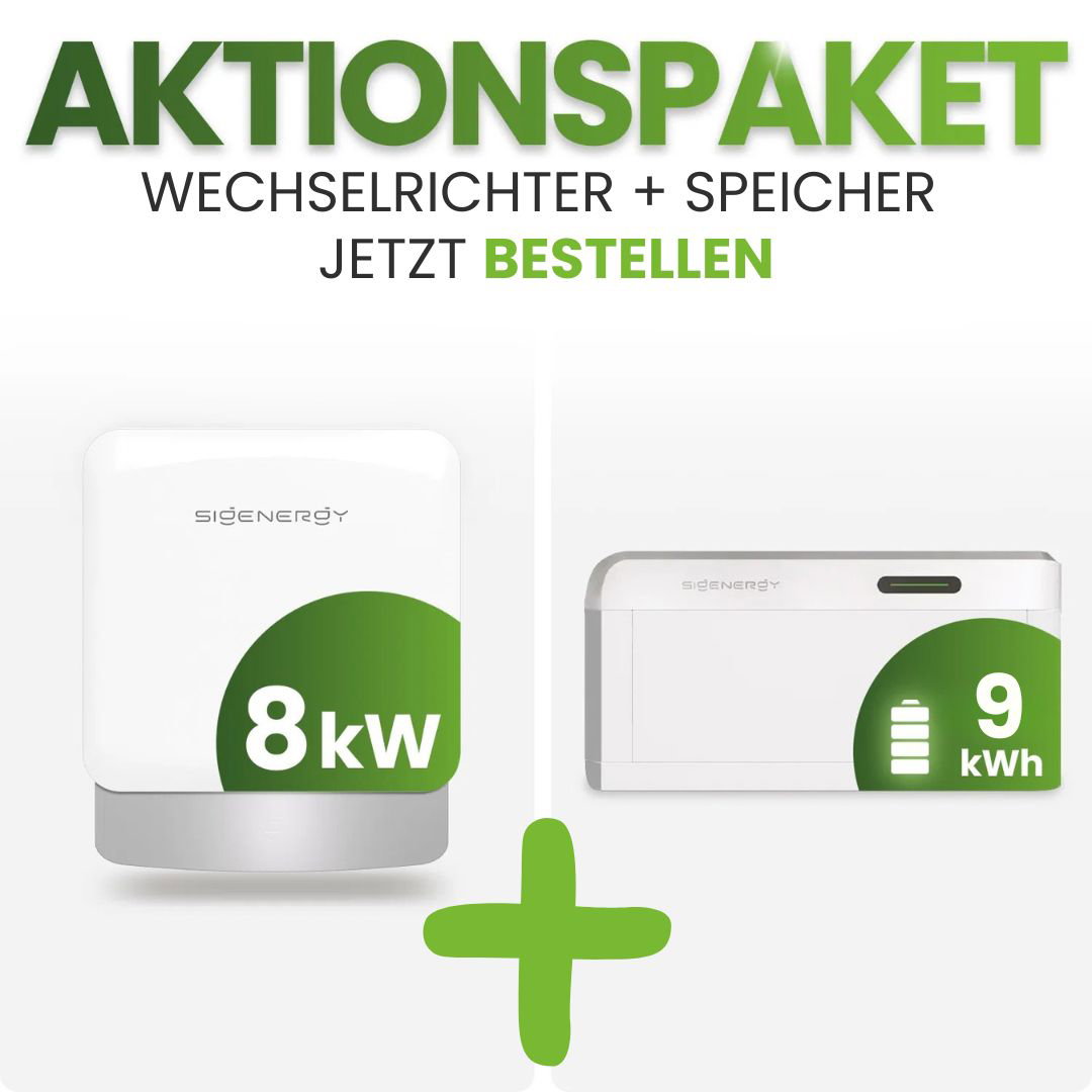 Wechselrichter, Speicher, 8 kW, 9 kWh, Solaranlage
