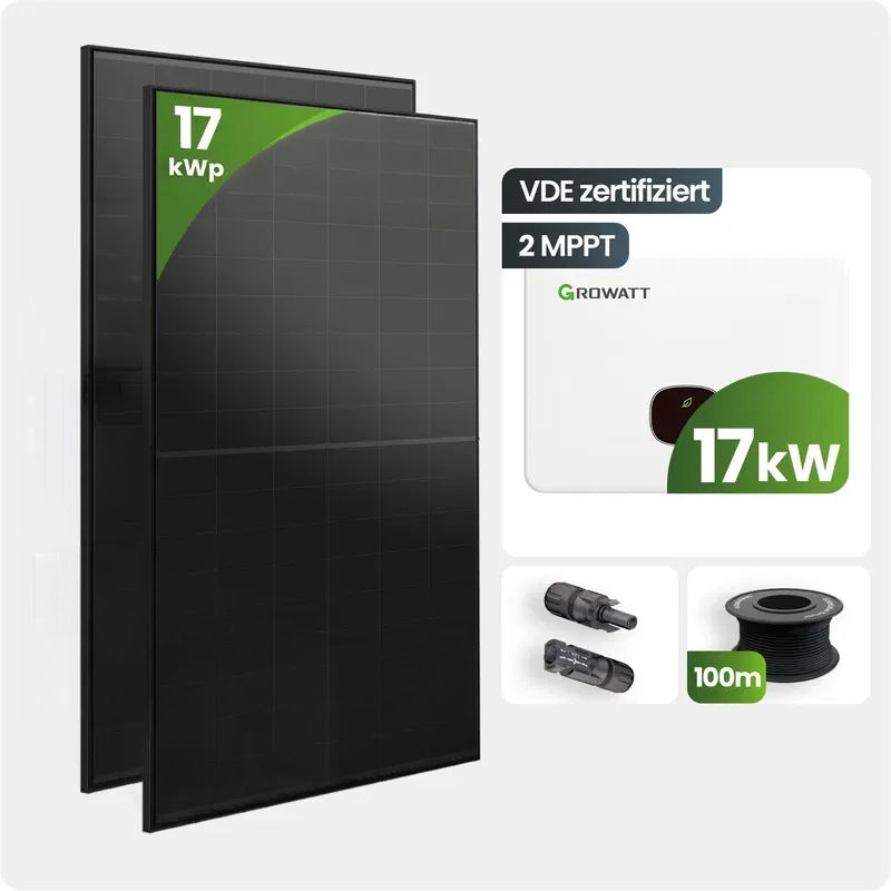 Solarmodul, Photovoltaik, 17 kWp, Monokristallin, Solarzelle