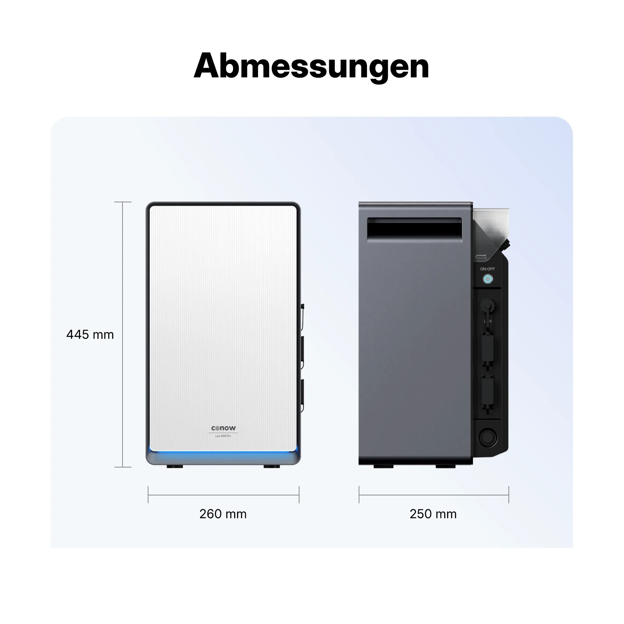 Conow Lyra 2500 Pro Speicher für Balkonkraftwerke
