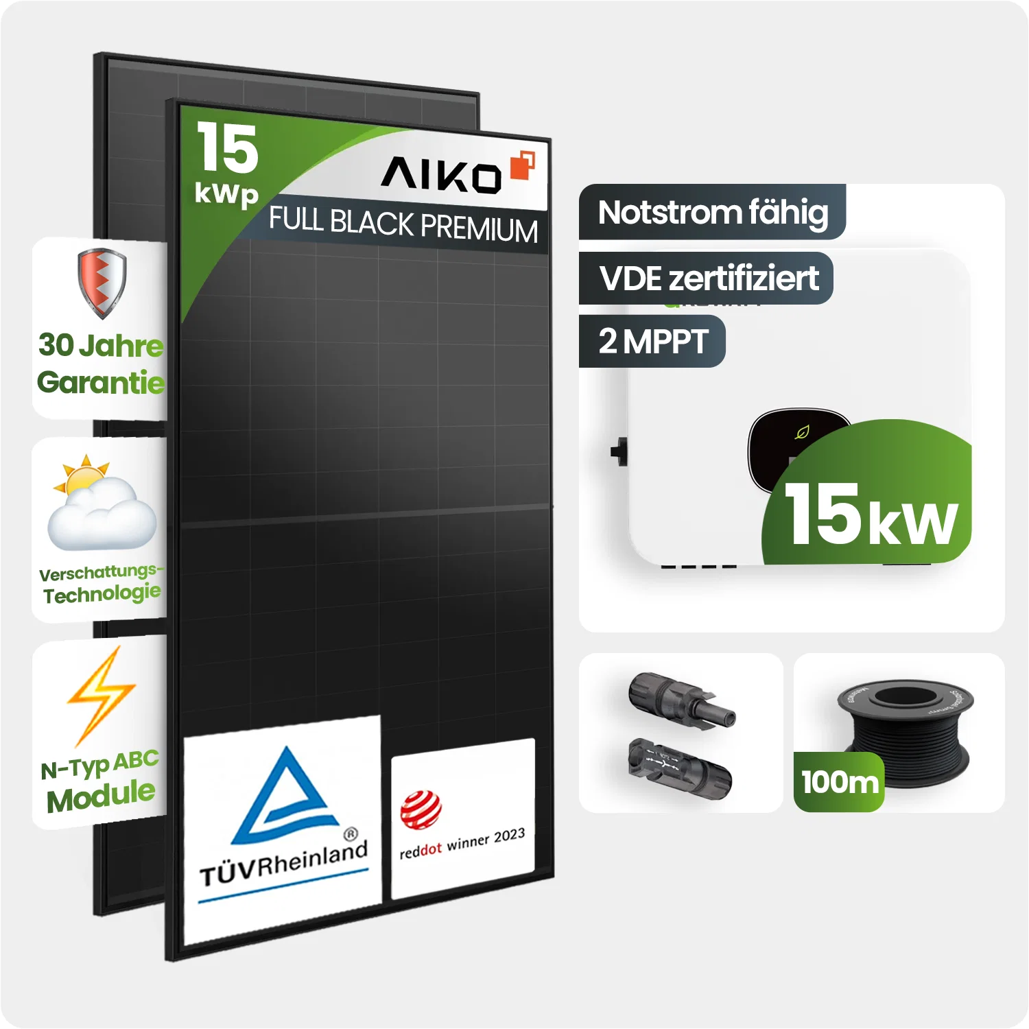 Tepto HomeSmart 8 kWp - 25 kWp Trina/Jolywood Borochi PV-Anlage Speicher erweiterbar - M