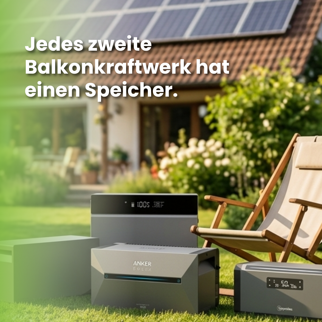 Solargenerator, Balkonkraftwerk, Stromspeicher, Solita, Anker