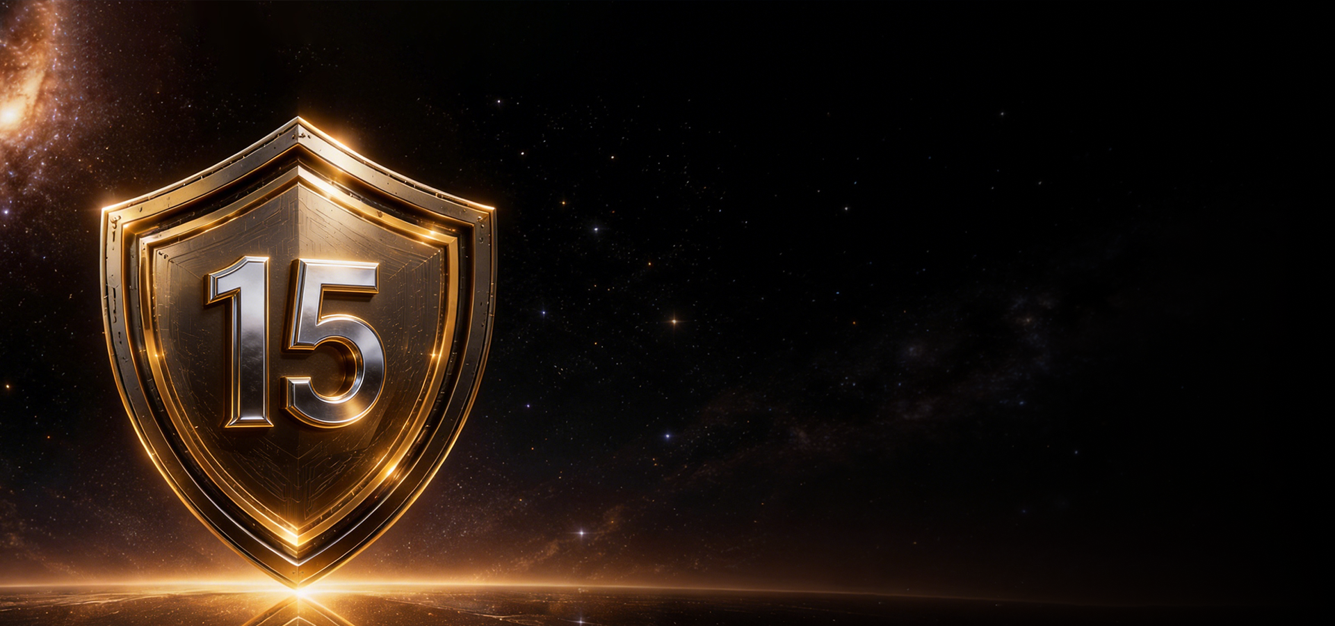 schild, gold, 15, emblem, kosmos
