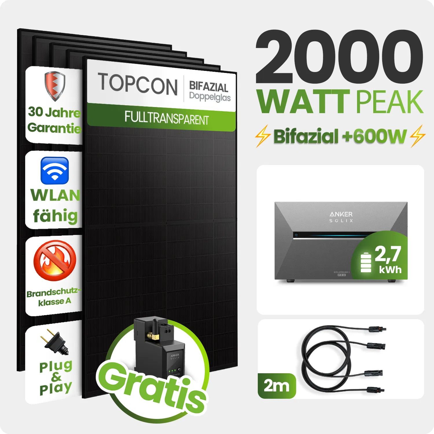 Tepto 2000W Balkonkraftwerk MaxPower mit 2,68 kWh Speicher Anker 3 Tepto 2000W Balkonkraftwerk MaxPower mit 2,68 kWh Speicher Anker 3