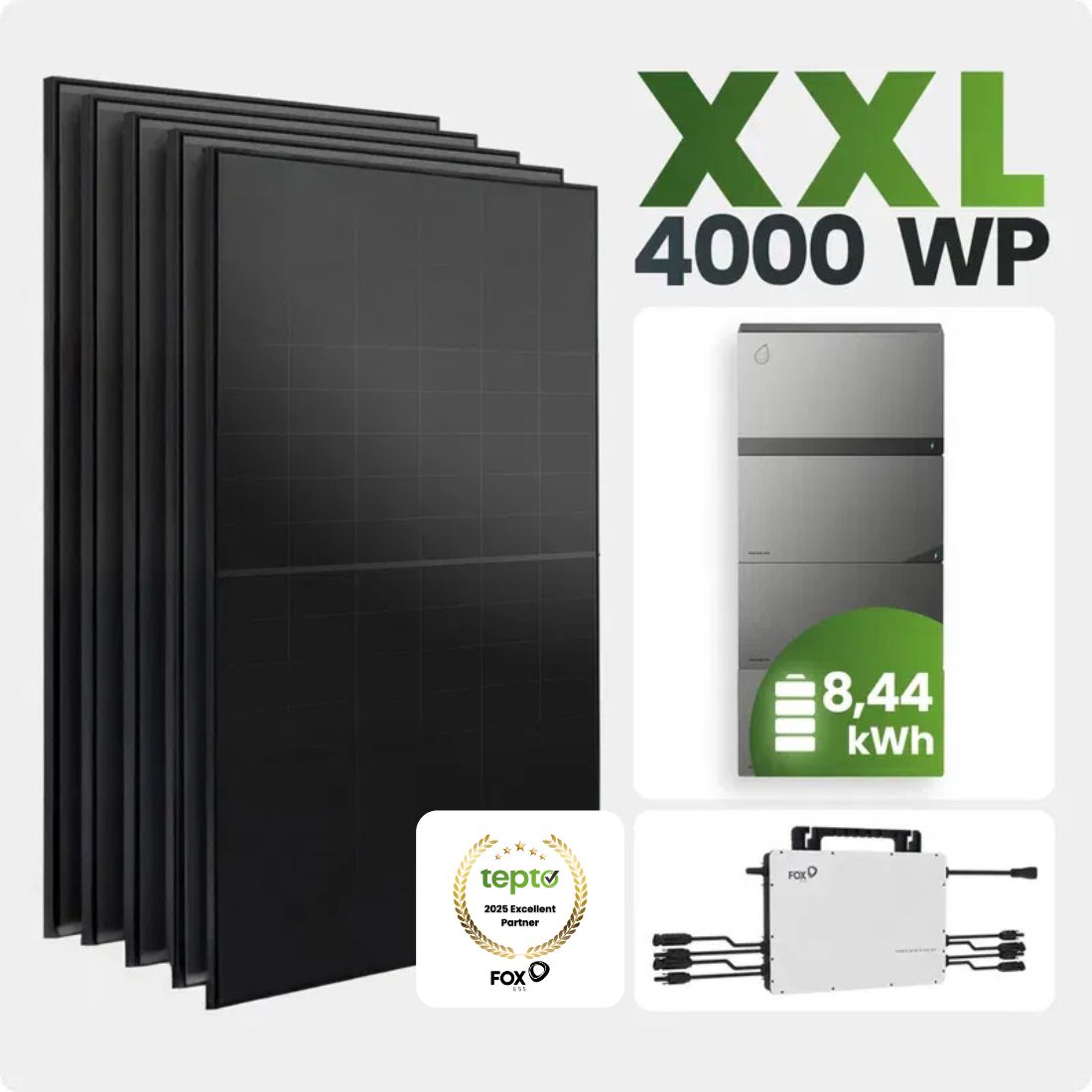 Solarmodul, Solarmodule, Photovoltaik, XKL4000 WP, Batterie 8,44 kWh