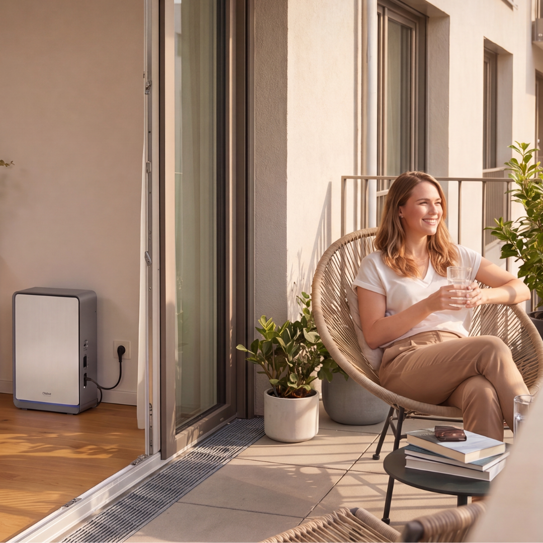 Terrasse, Außerhalb, Lounge-Stuhl, Gepolsterter Stuhl, Glas, Pflanzen