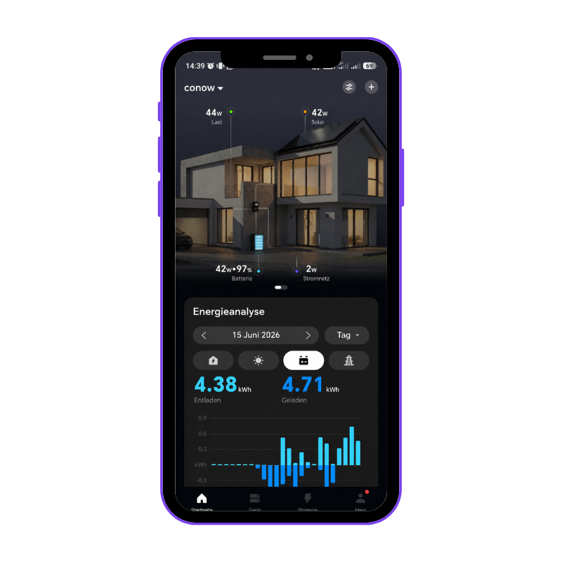 Tuya Conow App – KI-Energiemanagement Screenshot