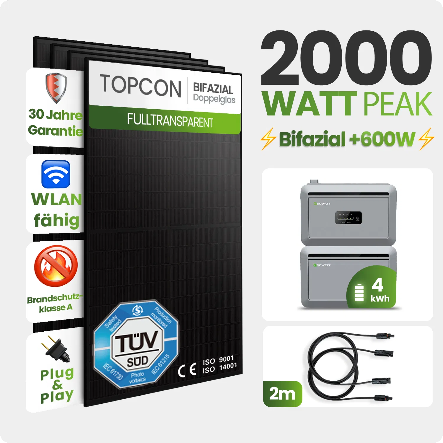 Tepto 2000W Balkonkraftwerk MaxPower mit 4 kWh Speicher Tepto 2000W Balkonkraftwerk MaxPower mit 4 kWh Speicher