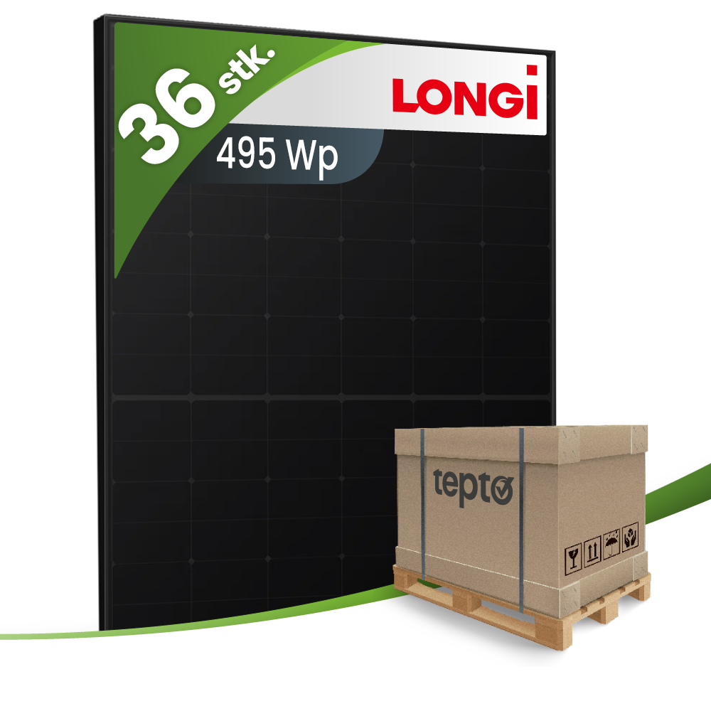 Solarmodul, Photovoltaik, 495 Wp, Monokristallin, Solarpanel