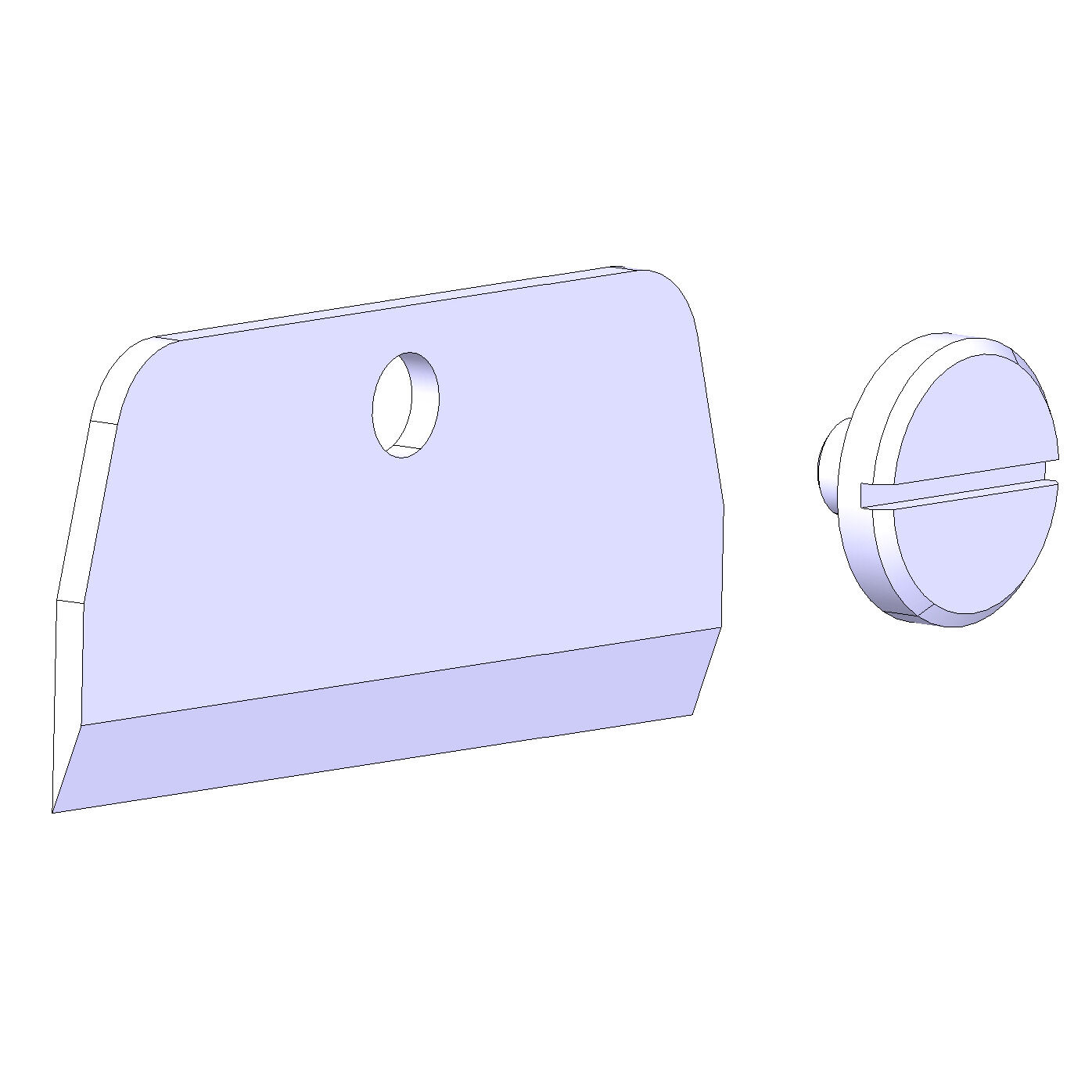 Plexiglas-Box, Scharnierkasten, Rundloch, Wandhalter, Kippverschluss