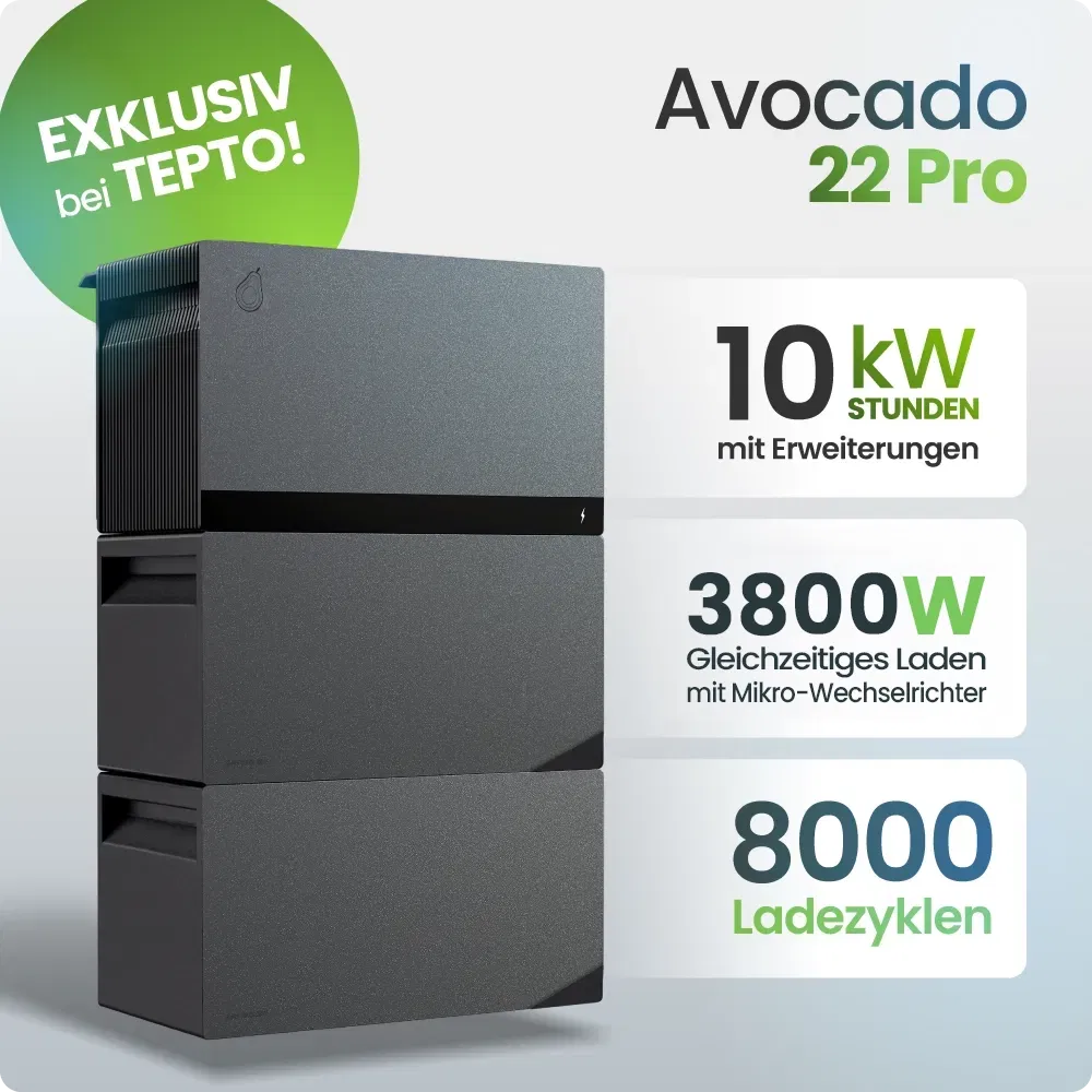 FoxEss Avocado 22 Pro Speicher für Balkonkraftwerke 2kWh