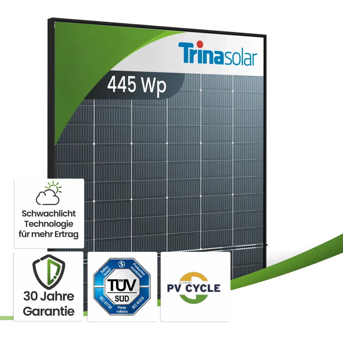 Trina 445Wp Vertex S+ NEG9RC.27 Bifazial Black Frame