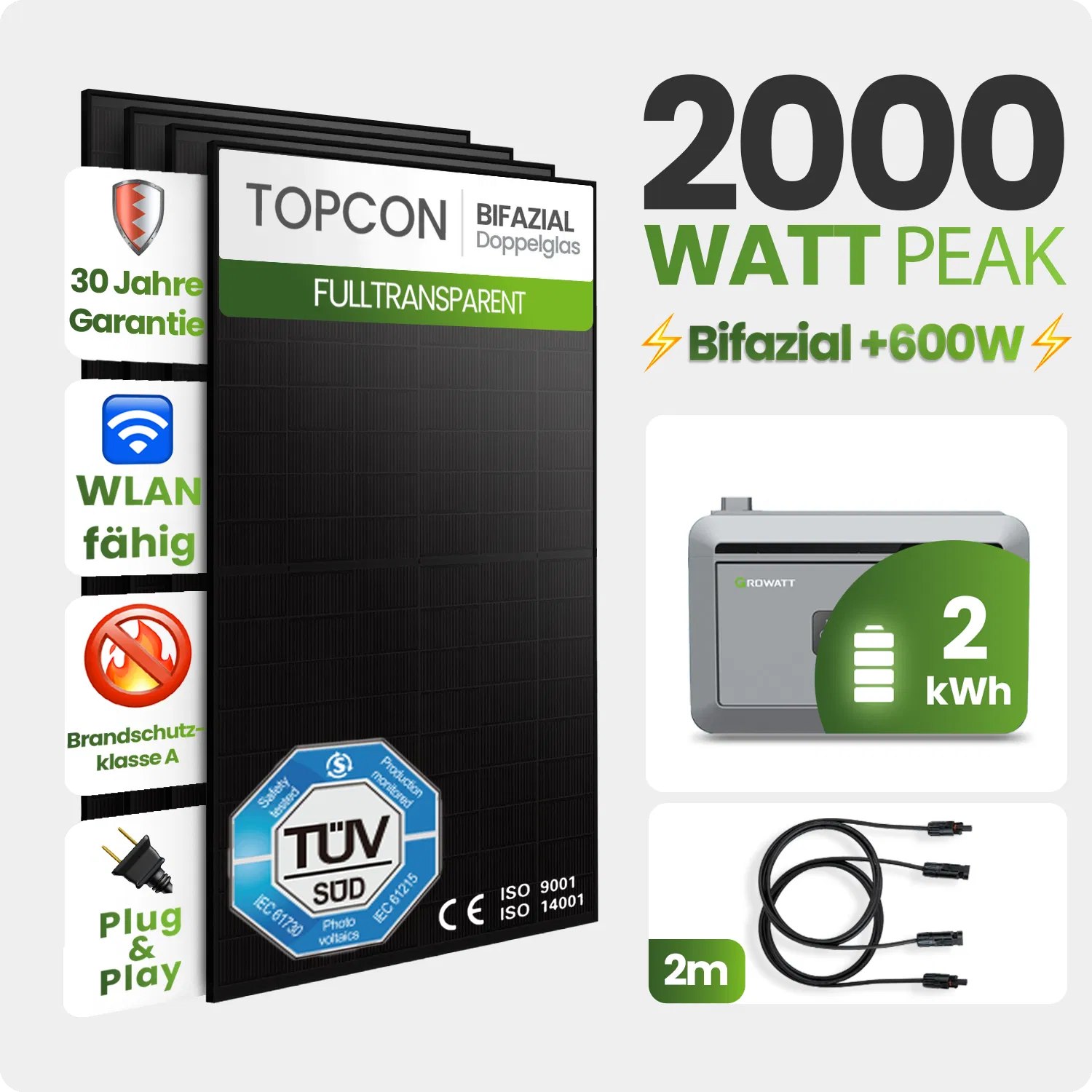 Tepto 2000W Balkonkraftwerk MaxPower mit 2 kWh Speicher Tepto 2000W Balkonkraftwerk MaxPower mit 2 kWh Speicher
