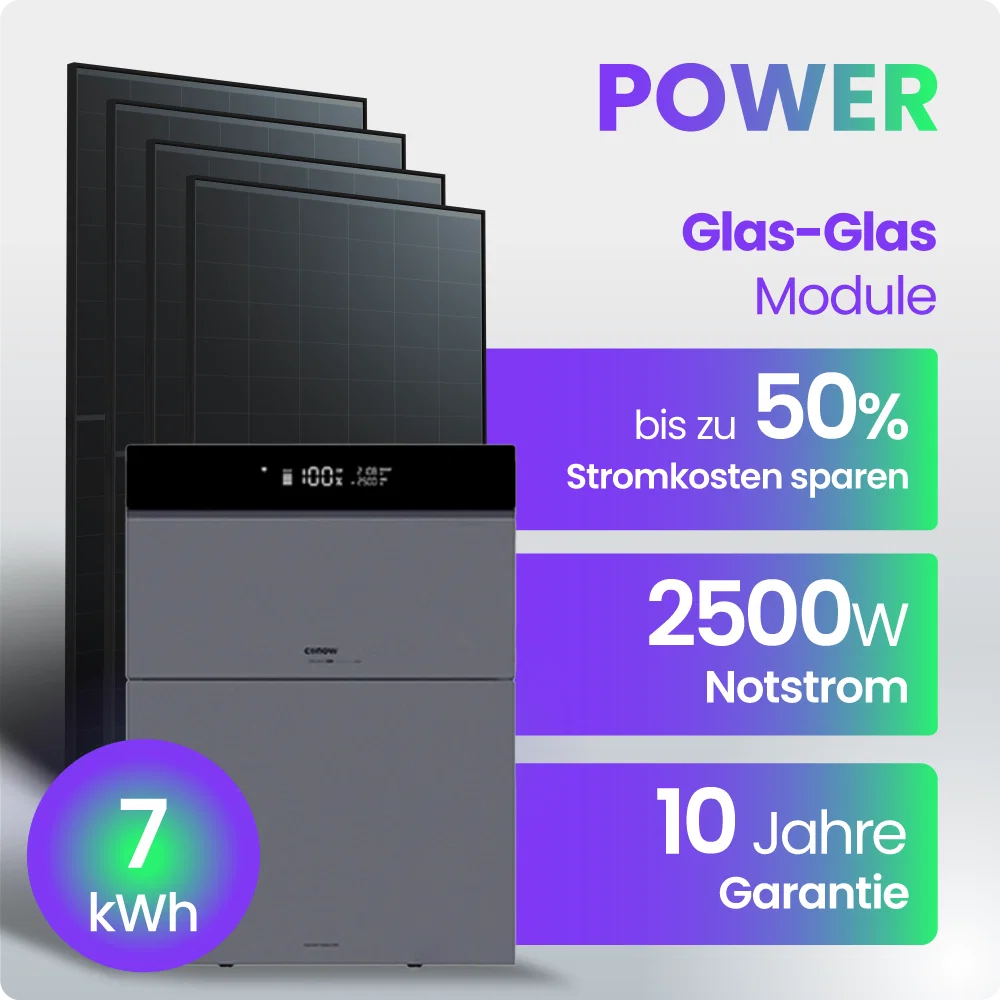 Tepto 2000W Balkonkraftwerk MaxPower mit 7 kWh Speicher Conow