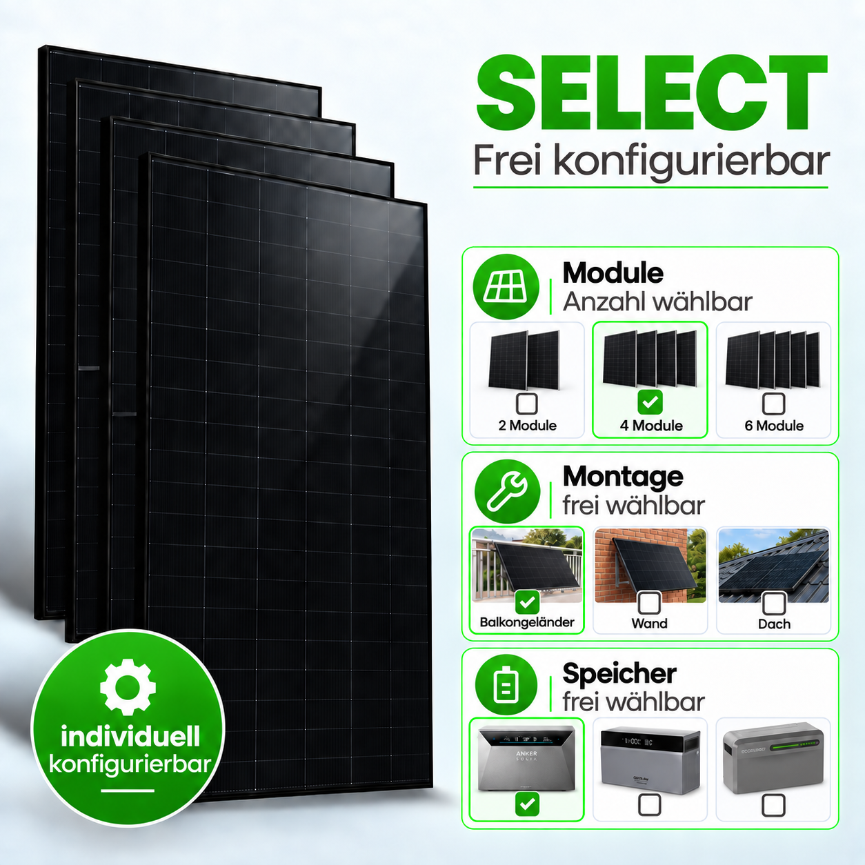 Solarpanel, Photovoltaik, Dunkel, Module, Montage, Solarmodul, Solarpanel, Photovoltaik, Solarzelle, Monokristallin
